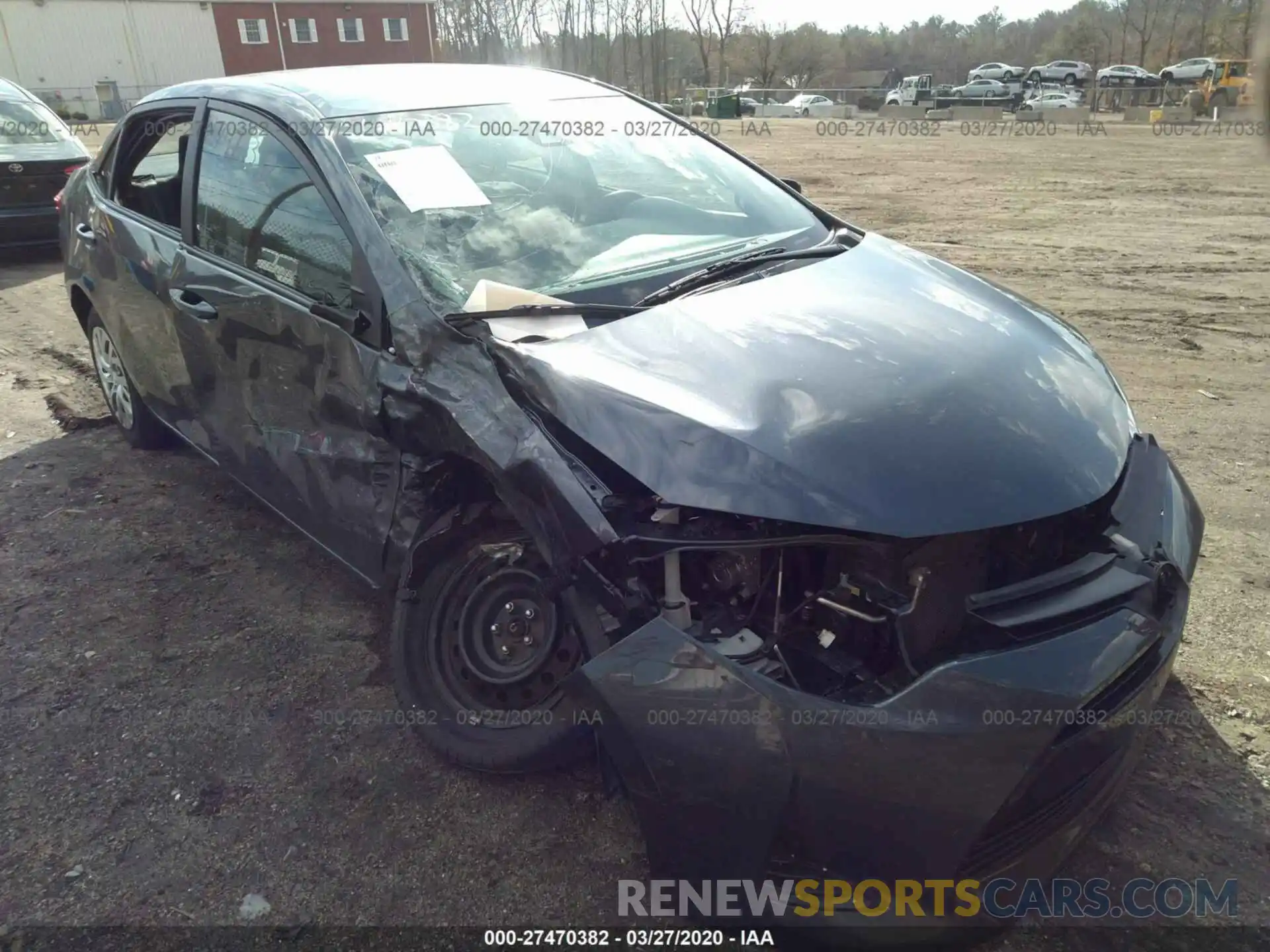 1 Photograph of a damaged car 2T1BURHE3KC239018 TOYOTA COROLLA 2019