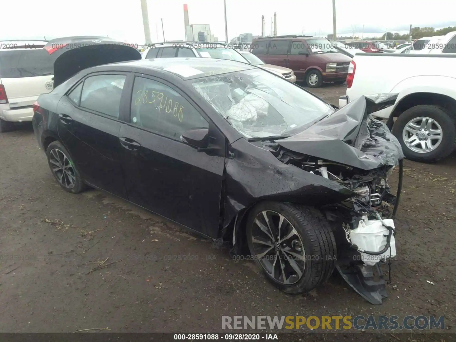 1 Photograph of a damaged car 2T1BURHE3KC239245 TOYOTA COROLLA 2019