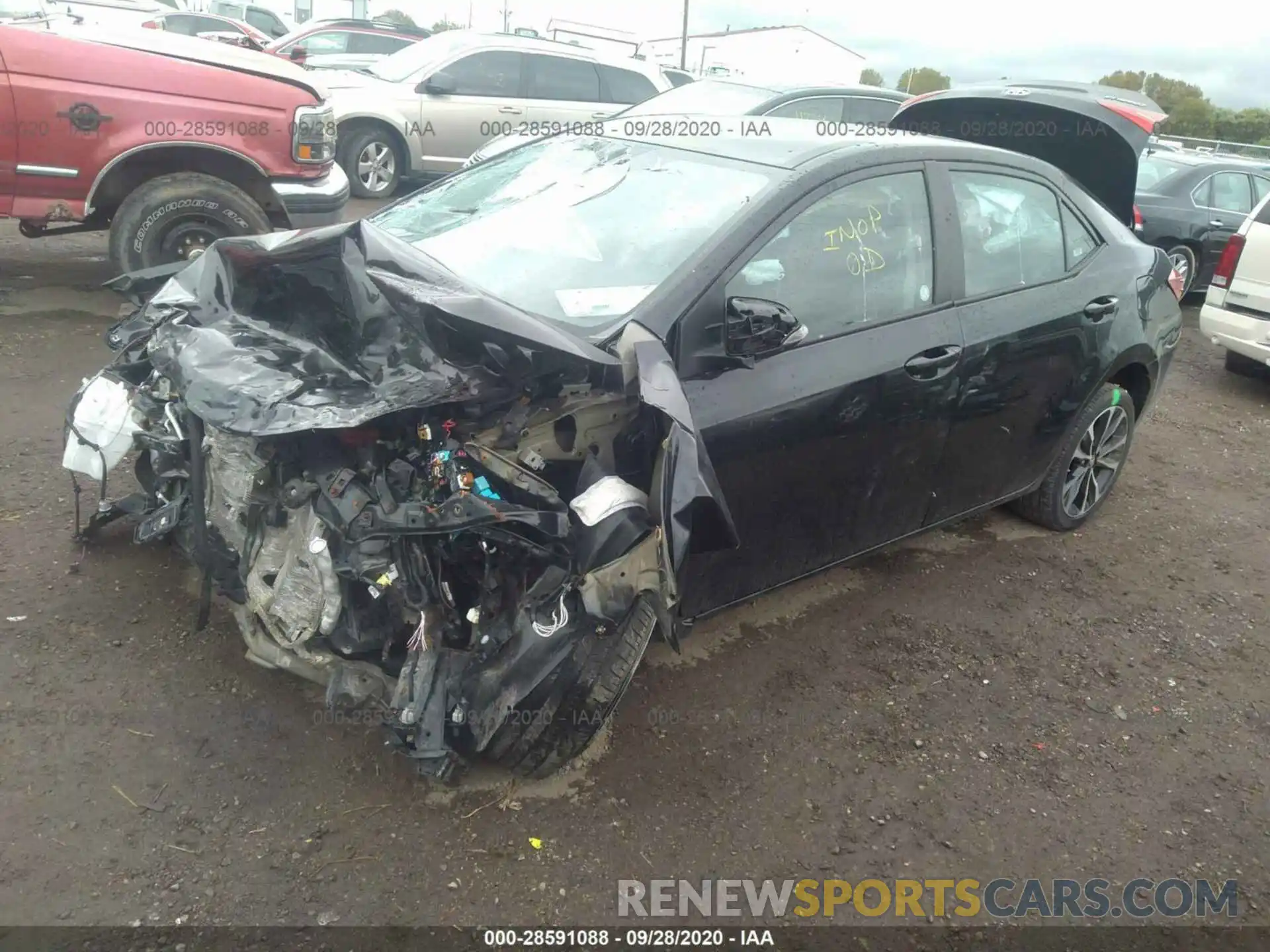 2 Photograph of a damaged car 2T1BURHE3KC239245 TOYOTA COROLLA 2019