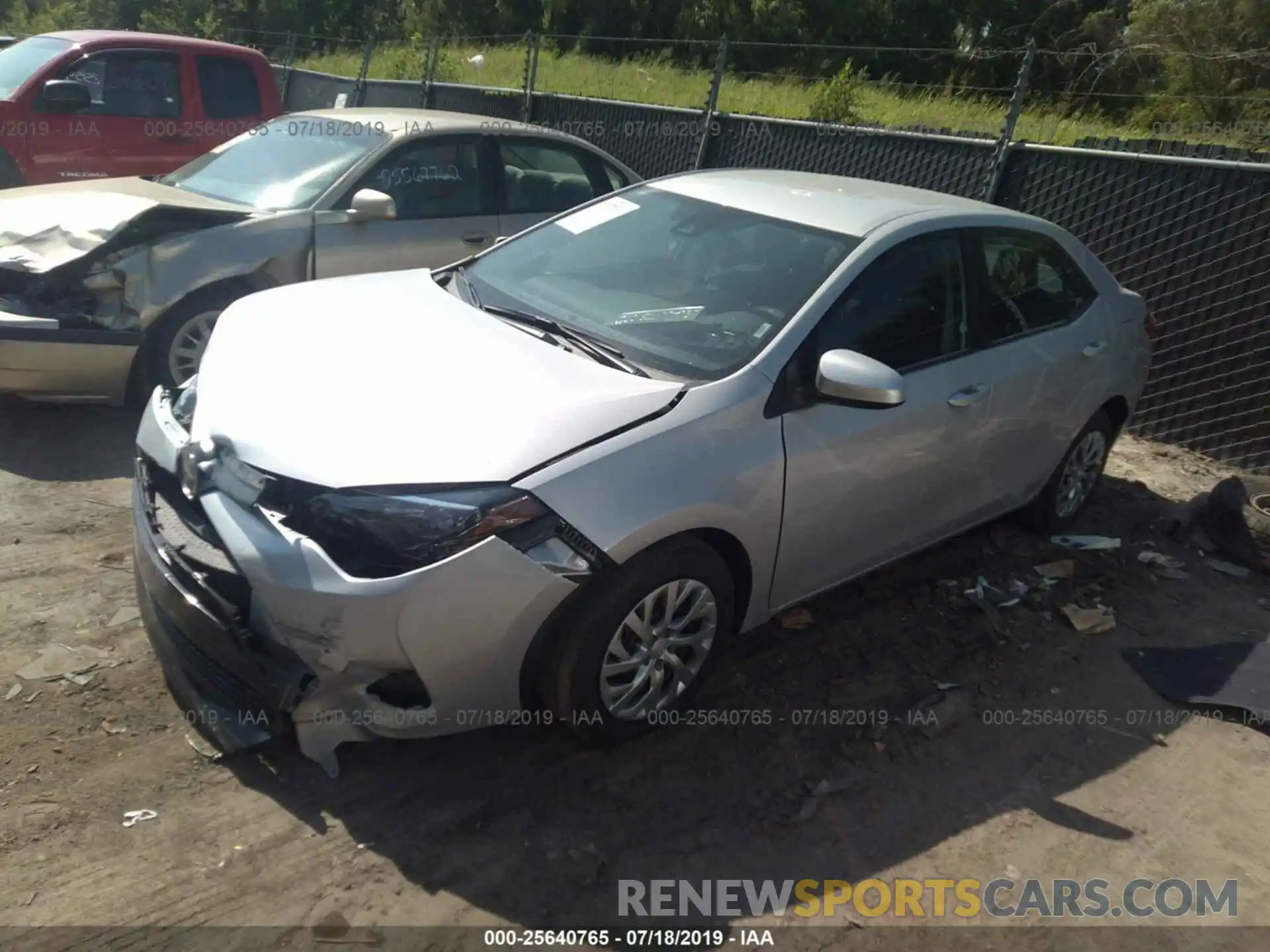 2 Photograph of a damaged car 2T1BURHE3KC239424 TOYOTA COROLLA 2019