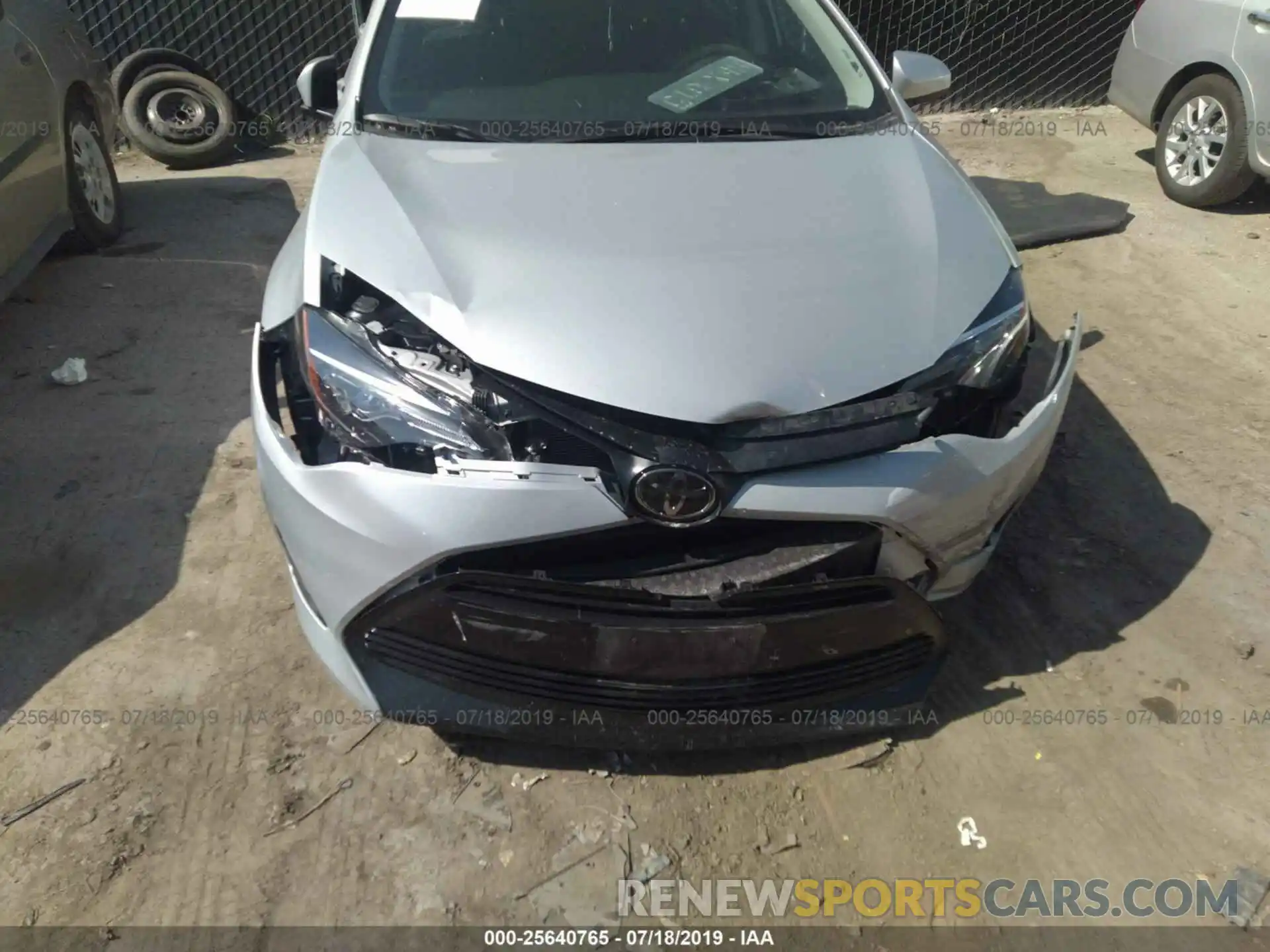 6 Photograph of a damaged car 2T1BURHE3KC239424 TOYOTA COROLLA 2019