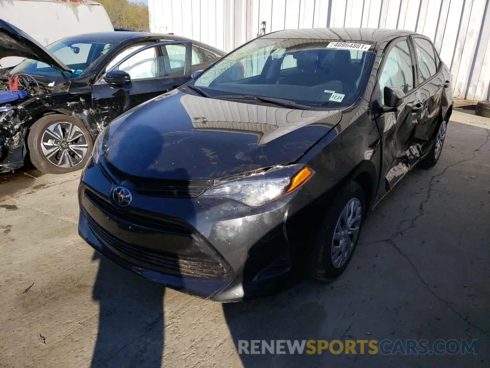 2 Photograph of a damaged car 2T1BURHE3KC240802 TOYOTA COROLLA 2019