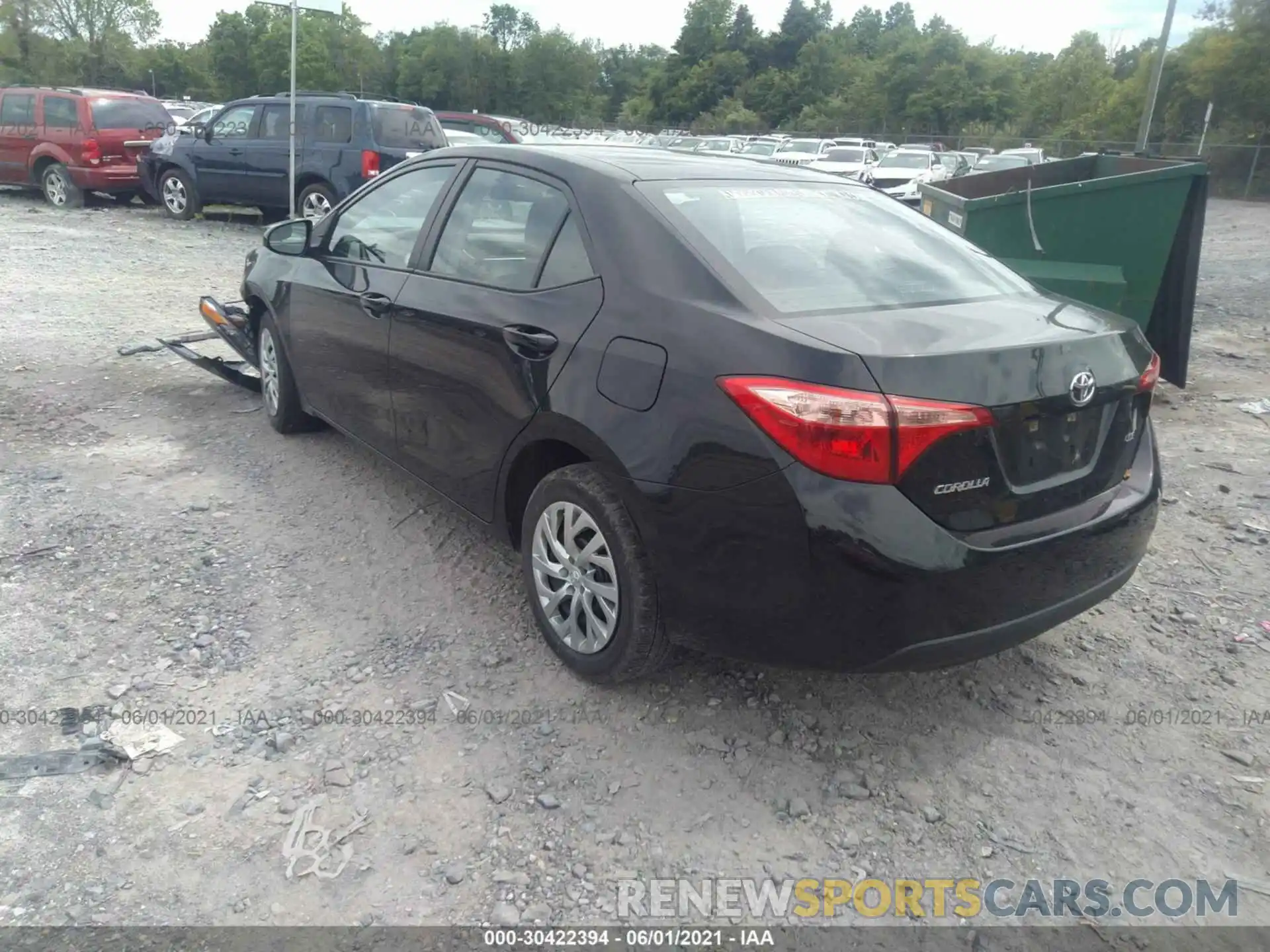 3 Photograph of a damaged car 2T1BURHE3KC241531 TOYOTA COROLLA 2019