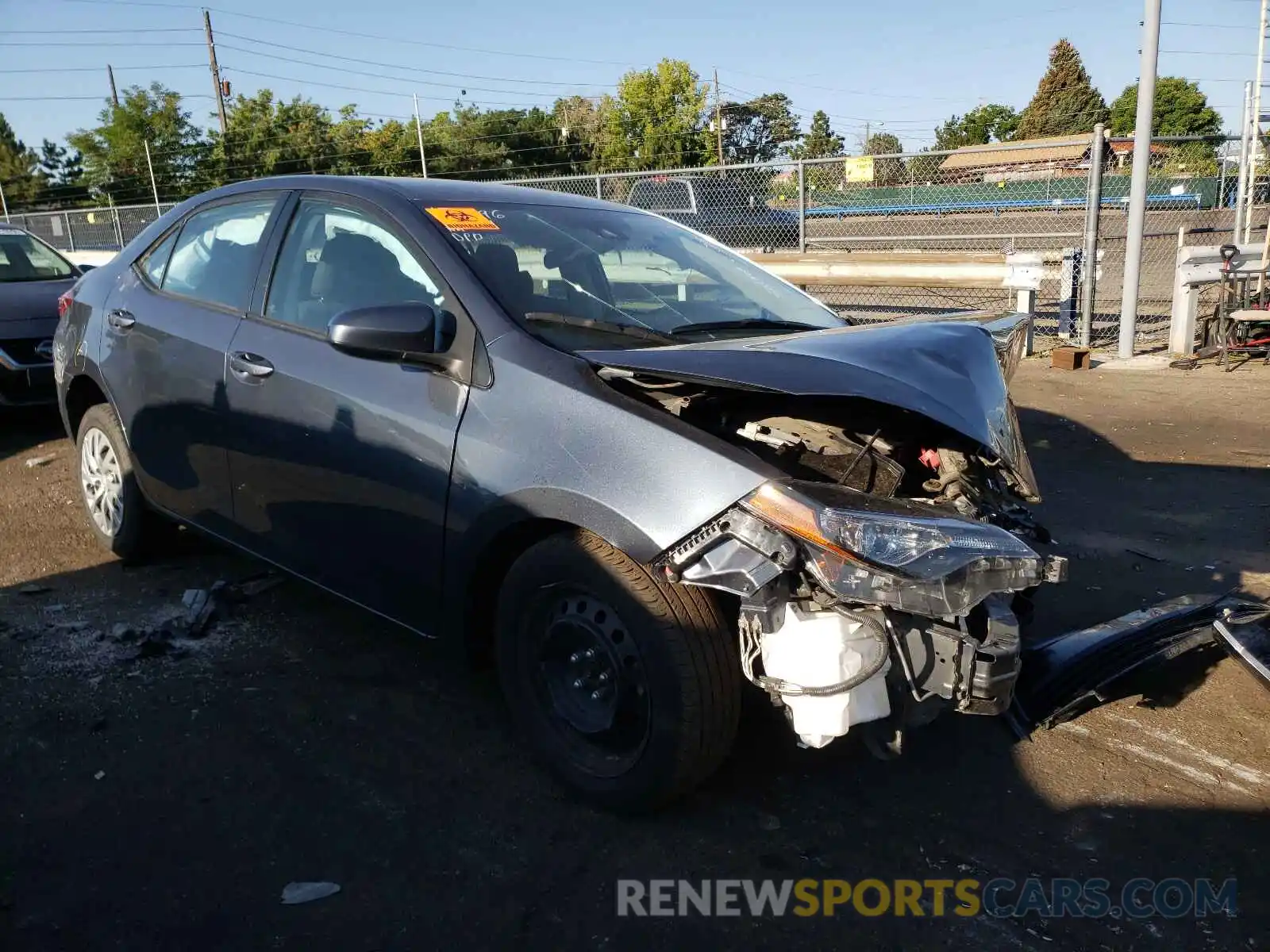 1 Photograph of a damaged car 2T1BURHE3KC241951 TOYOTA COROLLA 2019