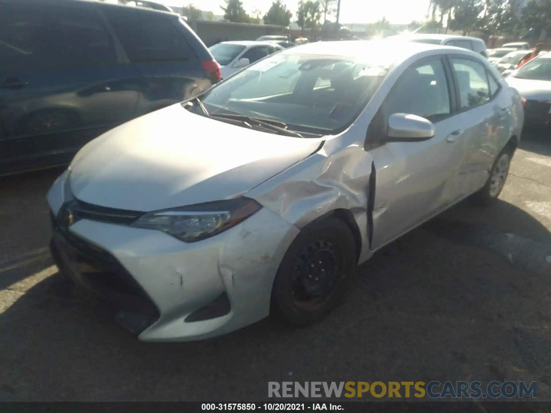 2 Photograph of a damaged car 2T1BURHE3KC242100 TOYOTA COROLLA 2019