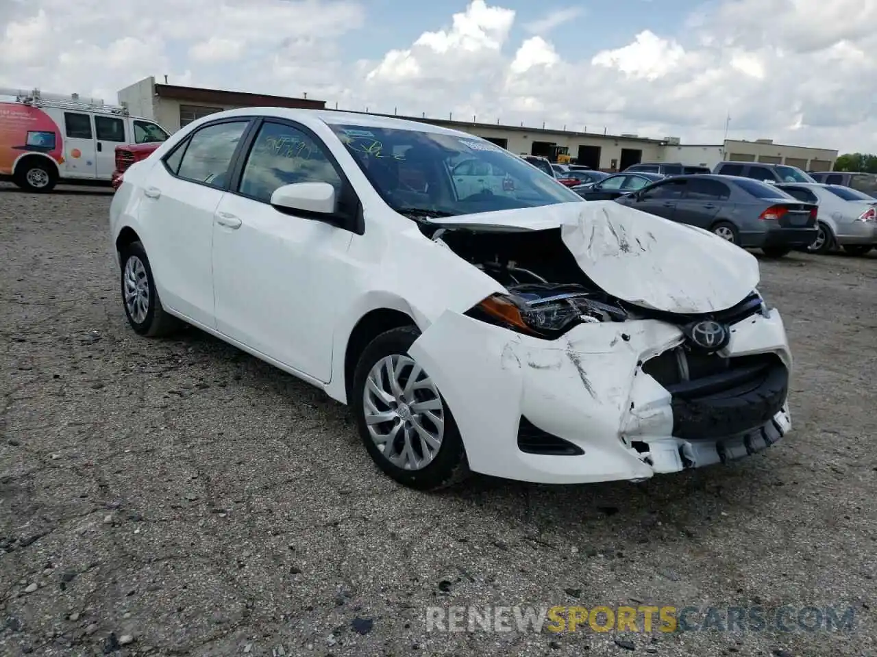 1 Photograph of a damaged car 2T1BURHE3KC243375 TOYOTA COROLLA 2019