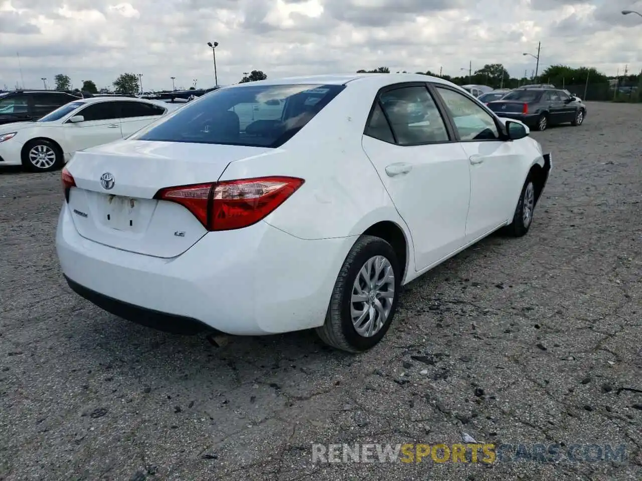 4 Photograph of a damaged car 2T1BURHE3KC243375 TOYOTA COROLLA 2019