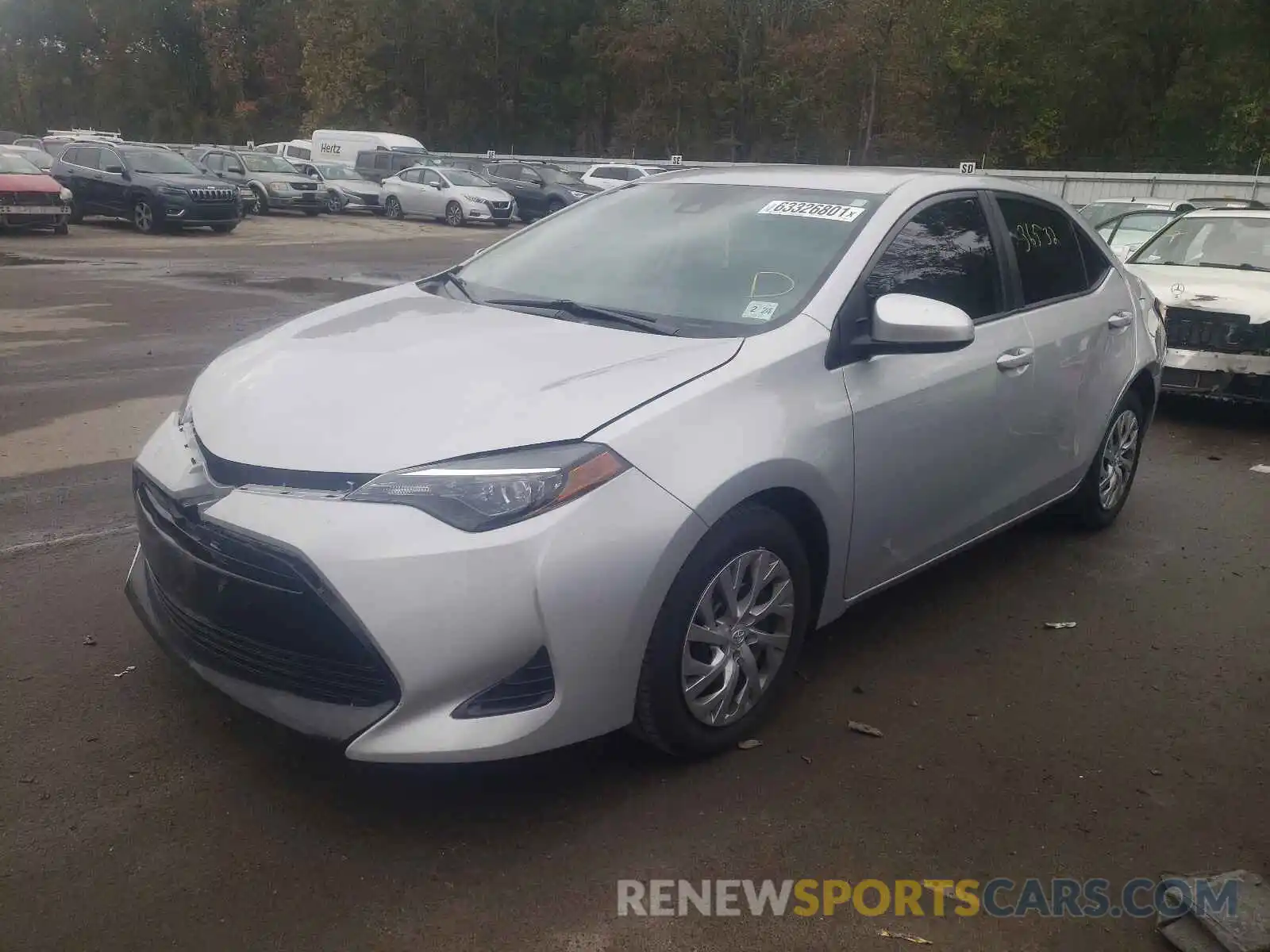 2 Photograph of a damaged car 2T1BURHE3KC243912 TOYOTA COROLLA 2019