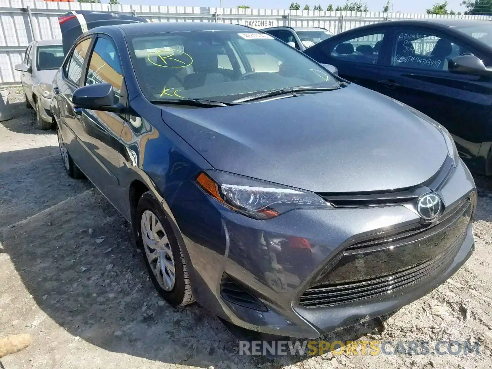 1 Photograph of a damaged car 2T1BURHE3KC244736 TOYOTA COROLLA 2019