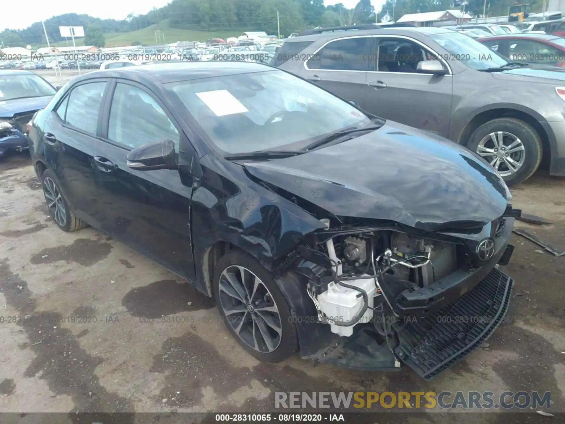 1 Photograph of a damaged car 2T1BURHE3KC244851 TOYOTA COROLLA 2019