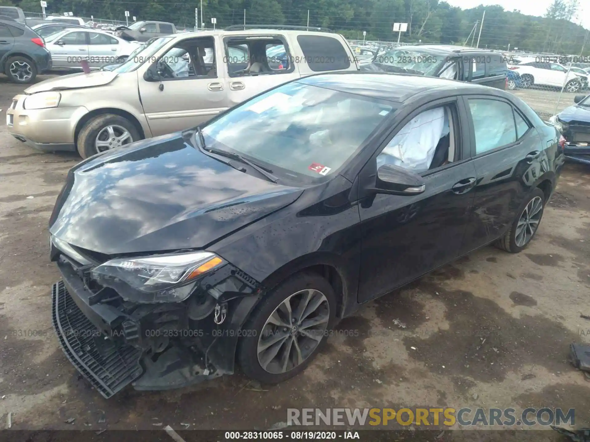 2 Photograph of a damaged car 2T1BURHE3KC244851 TOYOTA COROLLA 2019