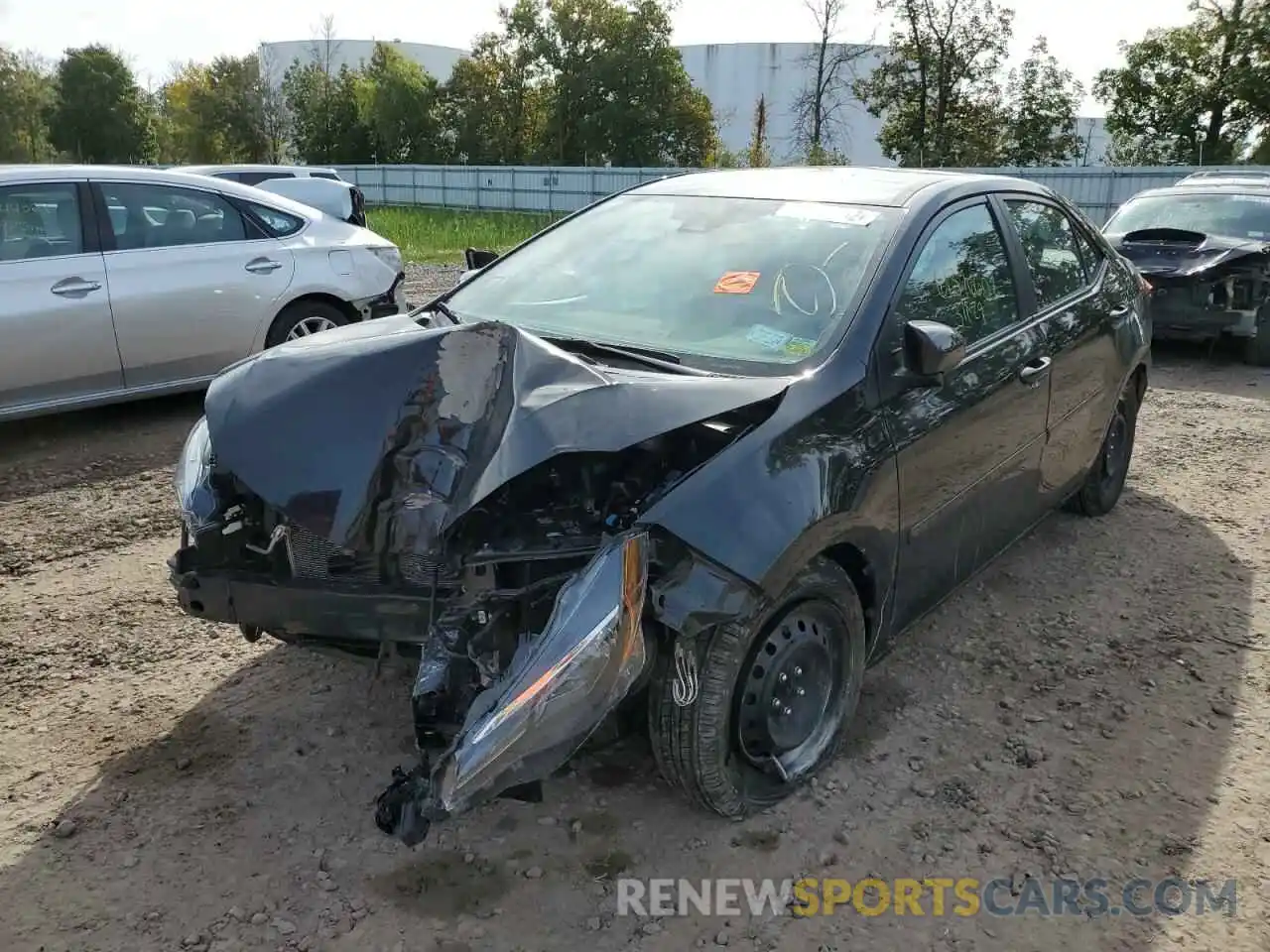 2 Photograph of a damaged car 2T1BURHE3KC245417 TOYOTA COROLLA 2019