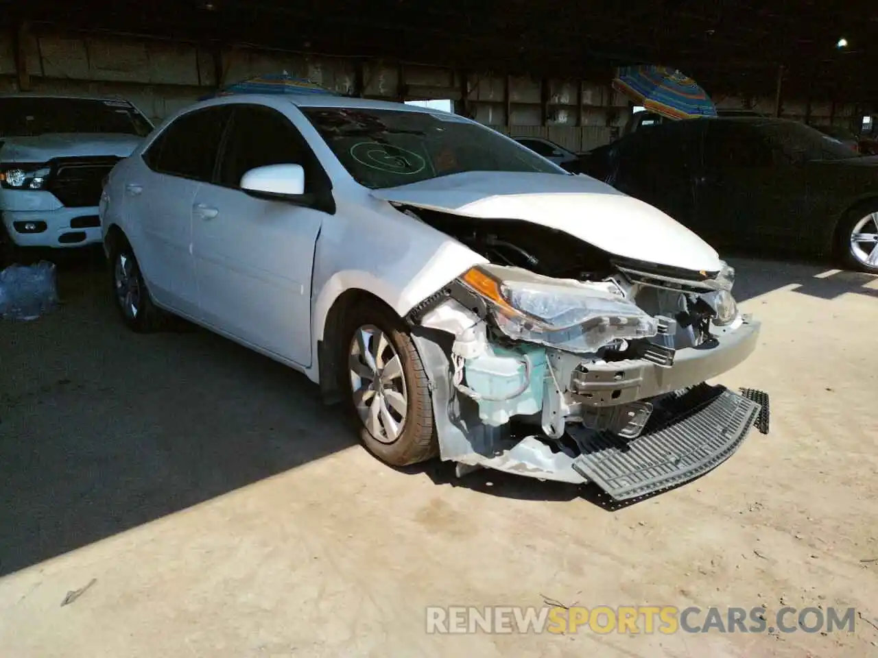 1 Photograph of a damaged car 2T1BURHE3KC246664 TOYOTA COROLLA 2019