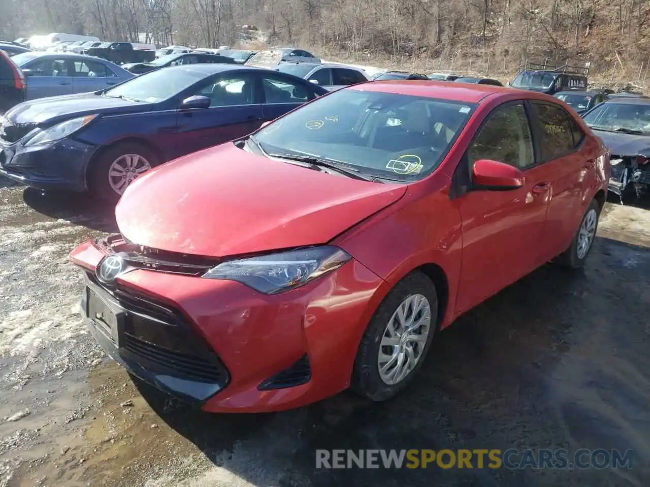 2 Photograph of a damaged car 2T1BURHE4KC125237 TOYOTA COROLLA 2019