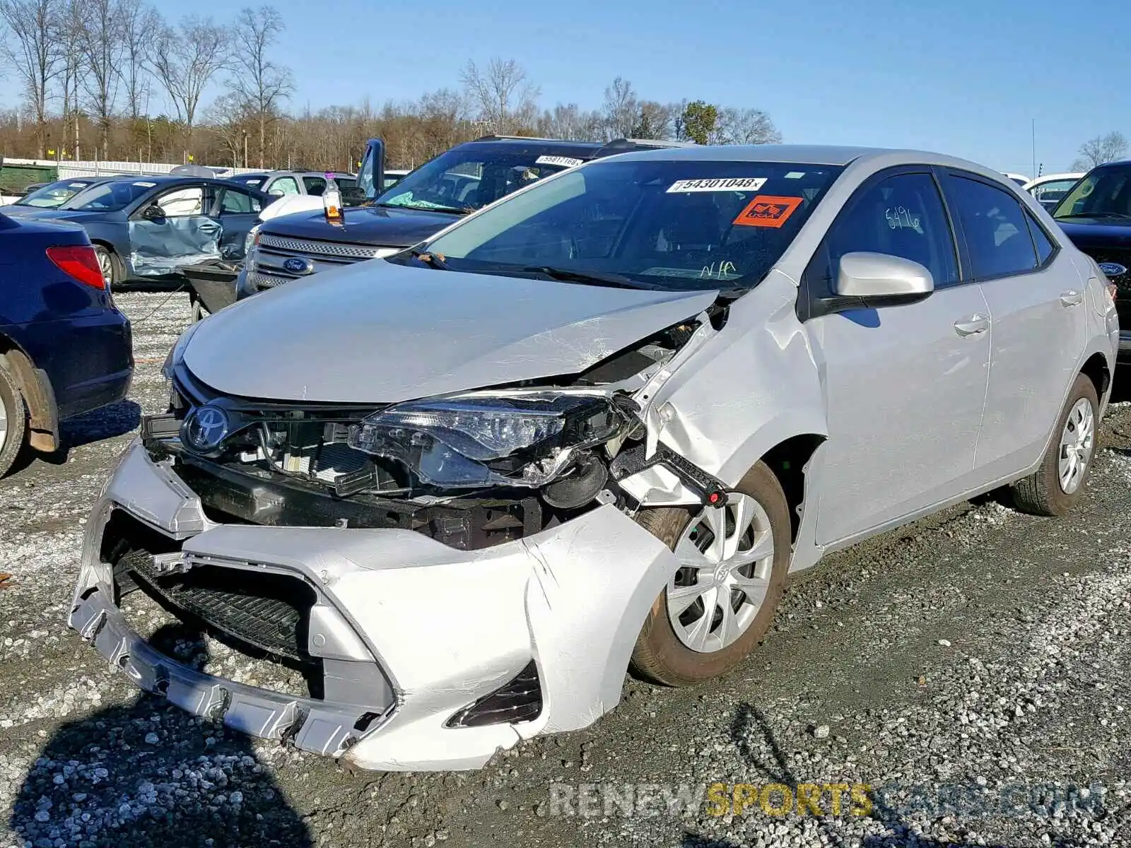 2 Photograph of a damaged car 2T1BURHE4KC125335 TOYOTA COROLLA 2019
