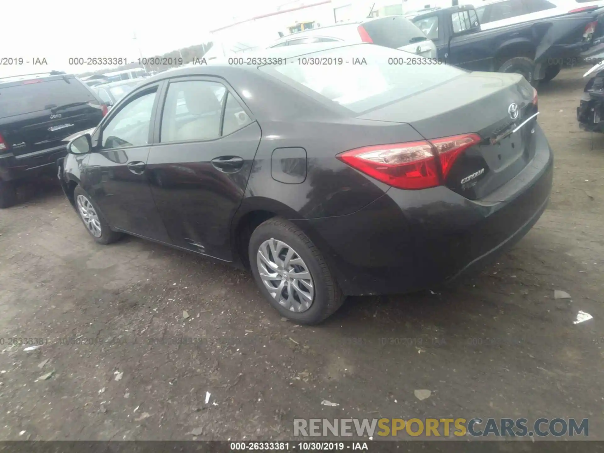 3 Photograph of a damaged car 2T1BURHE4KC125903 TOYOTA COROLLA 2019