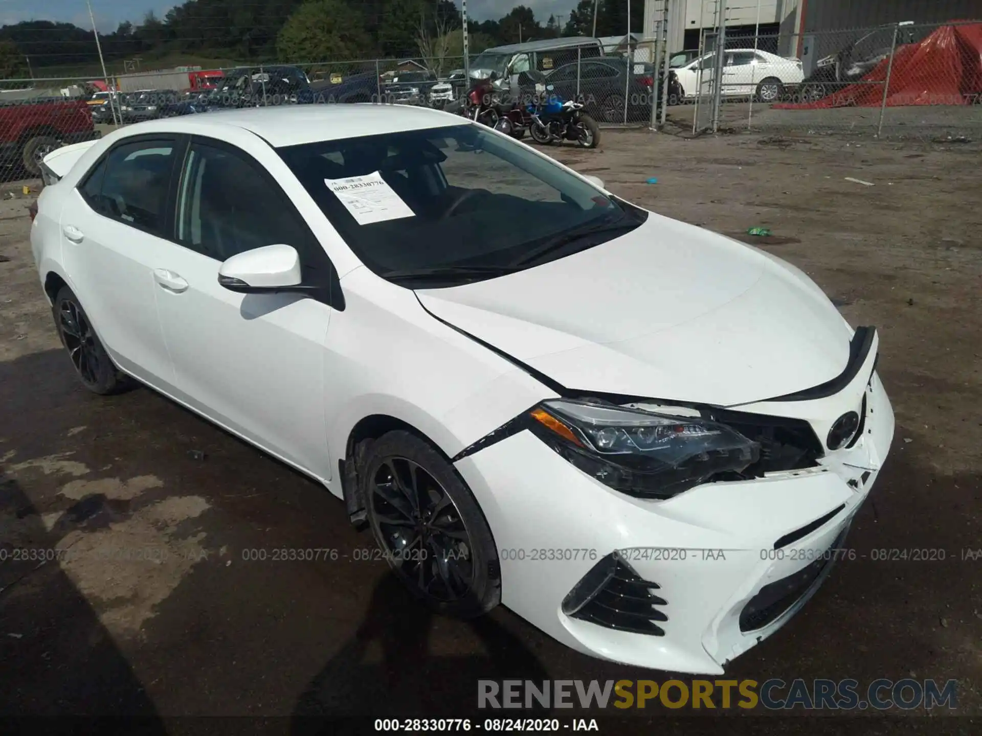 1 Photograph of a damaged car 2T1BURHE4KC126016 TOYOTA COROLLA 2019