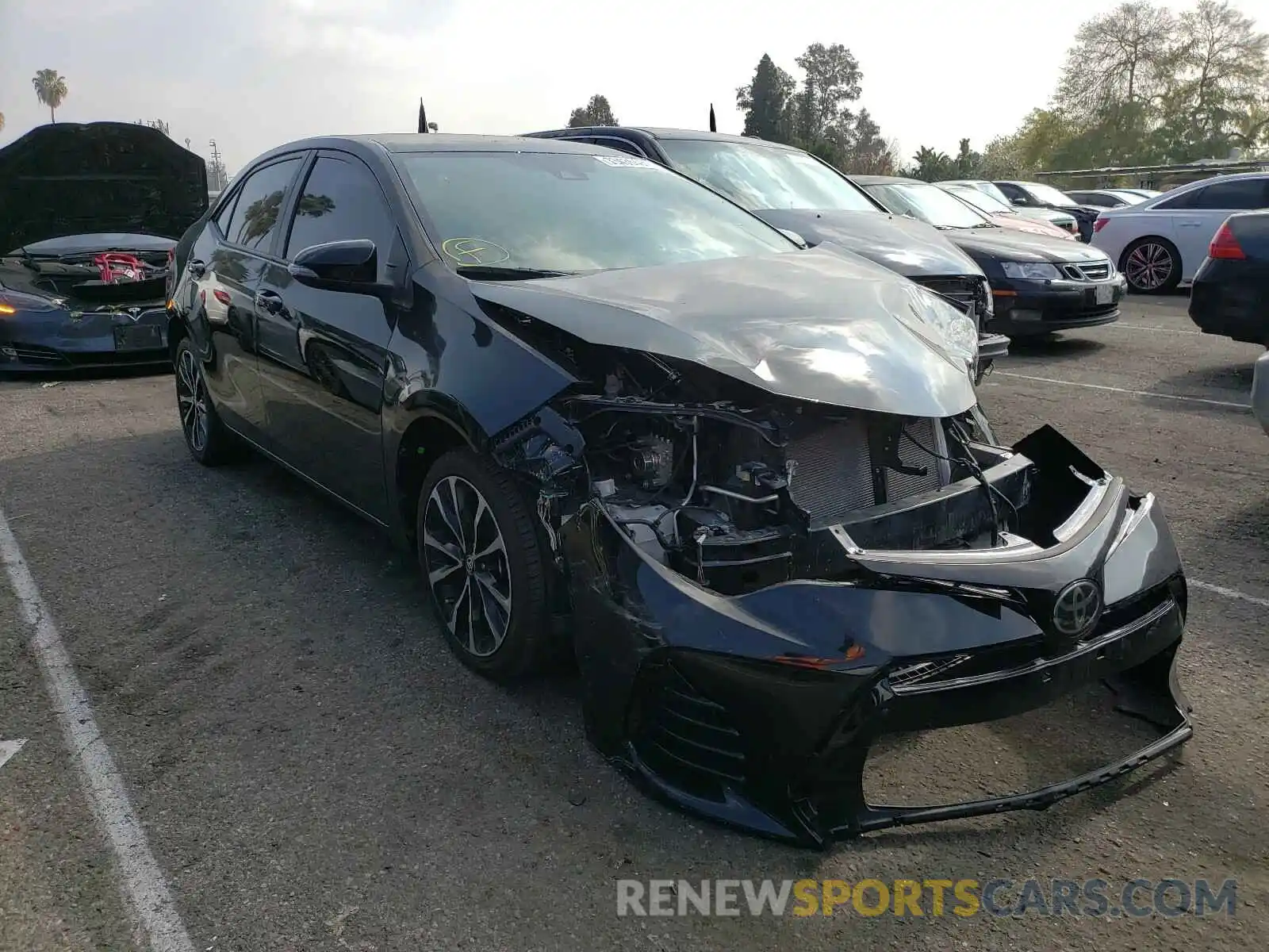 1 Photograph of a damaged car 2T1BURHE4KC126467 TOYOTA COROLLA 2019