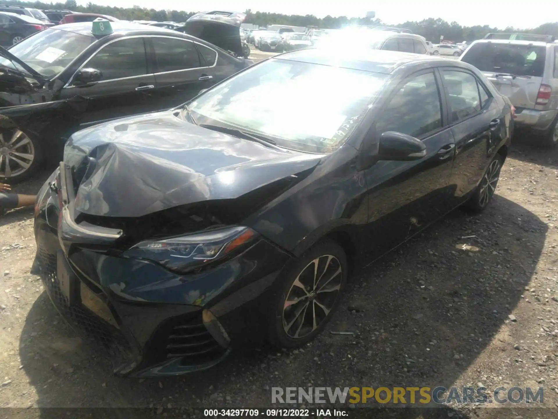 2 Photograph of a damaged car 2T1BURHE4KC126470 TOYOTA COROLLA 2019