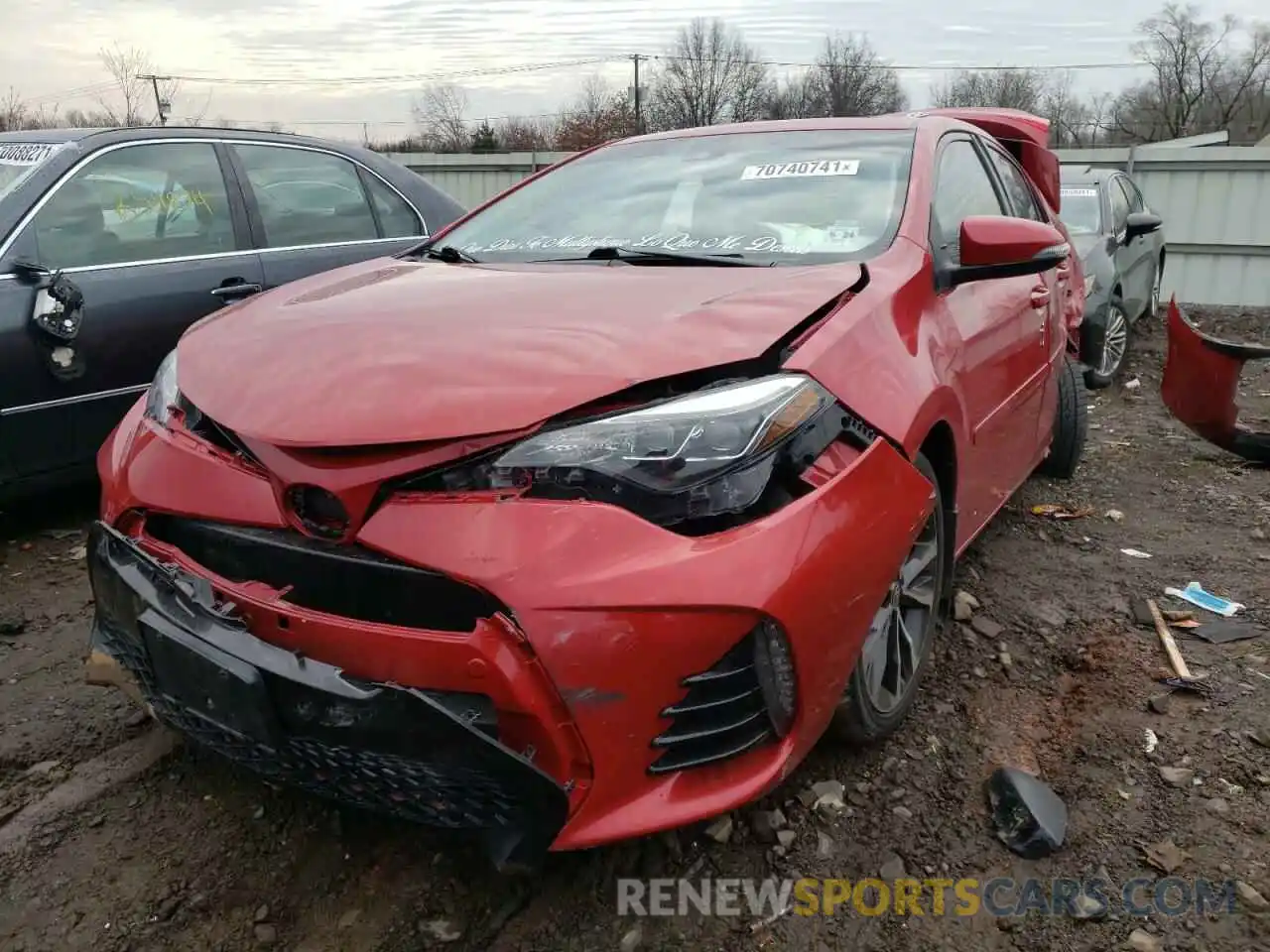 2 Photograph of a damaged car 2T1BURHE4KC128008 TOYOTA COROLLA 2019