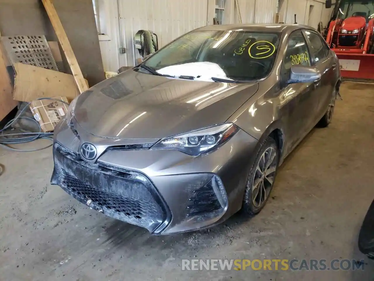 2 Photograph of a damaged car 2T1BURHE4KC129045 TOYOTA COROLLA 2019