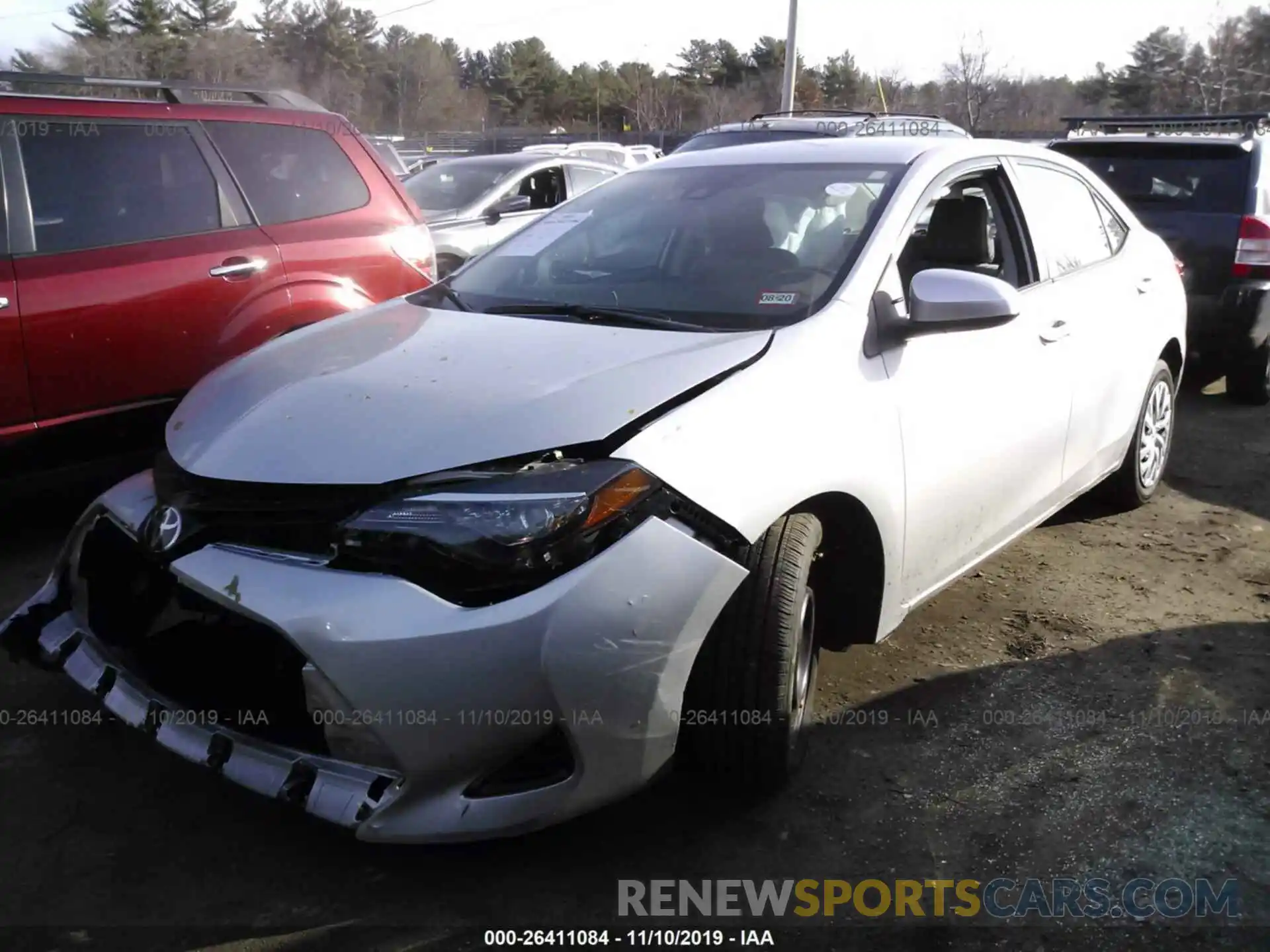 2 Фотография поврежденного автомобиля 2T1BURHE4KC129465 TOYOTA COROLLA 2019