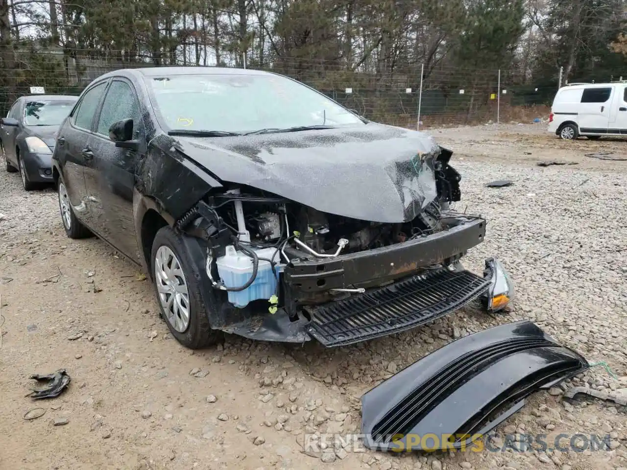 1 Photograph of a damaged car 2T1BURHE4KC129823 TOYOTA COROLLA 2019