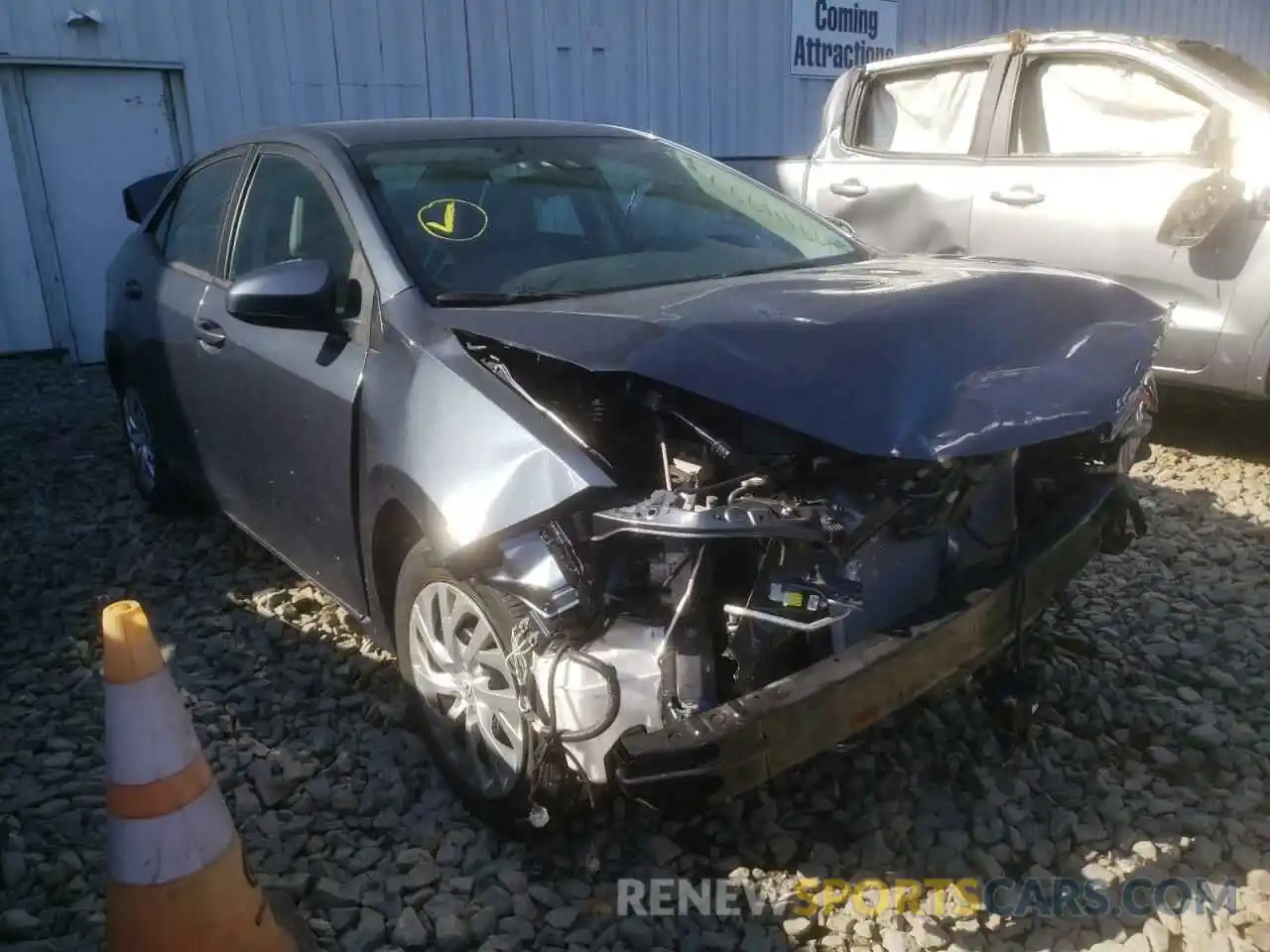 1 Photograph of a damaged car 2T1BURHE4KC130244 TOYOTA COROLLA 2019