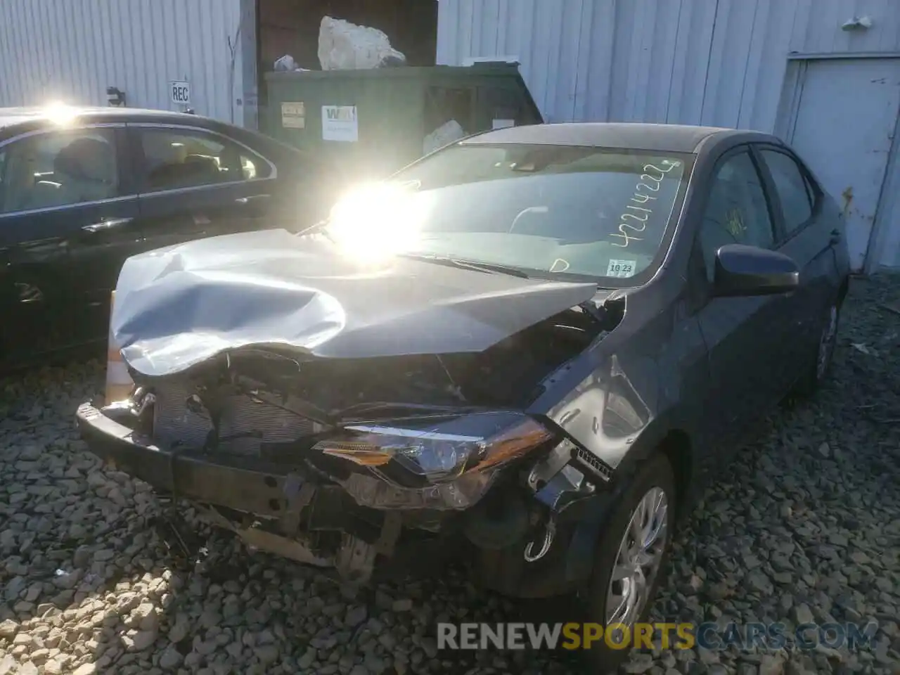 2 Photograph of a damaged car 2T1BURHE4KC130244 TOYOTA COROLLA 2019