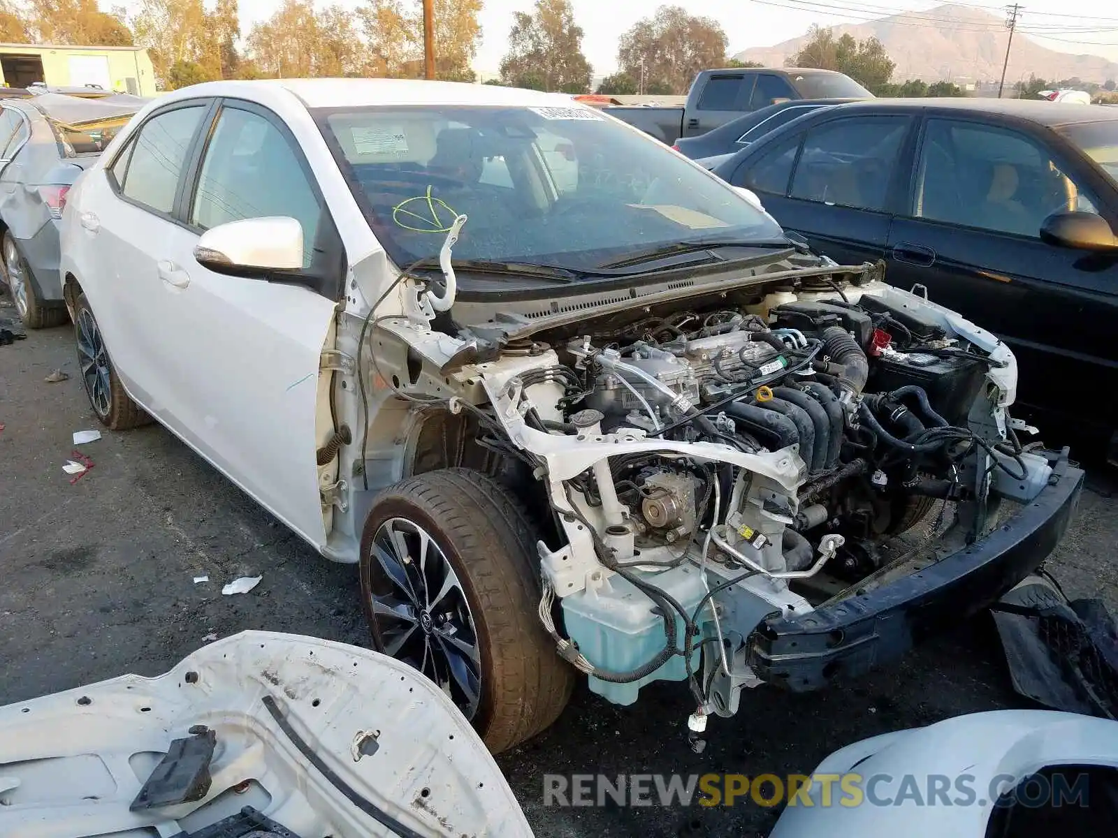 1 Photograph of a damaged car 2T1BURHE4KC131507 TOYOTA COROLLA 2019