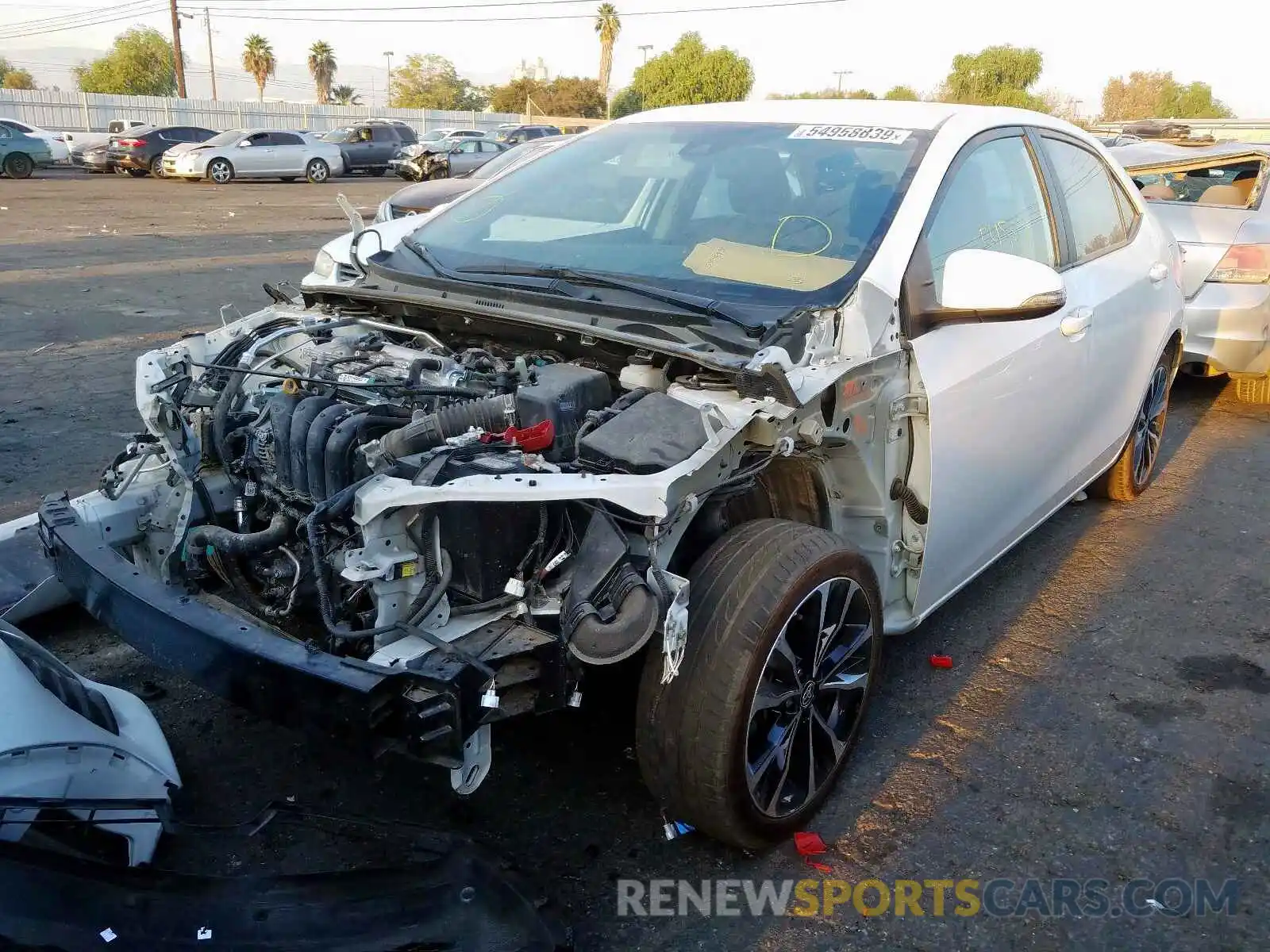 2 Photograph of a damaged car 2T1BURHE4KC131507 TOYOTA COROLLA 2019