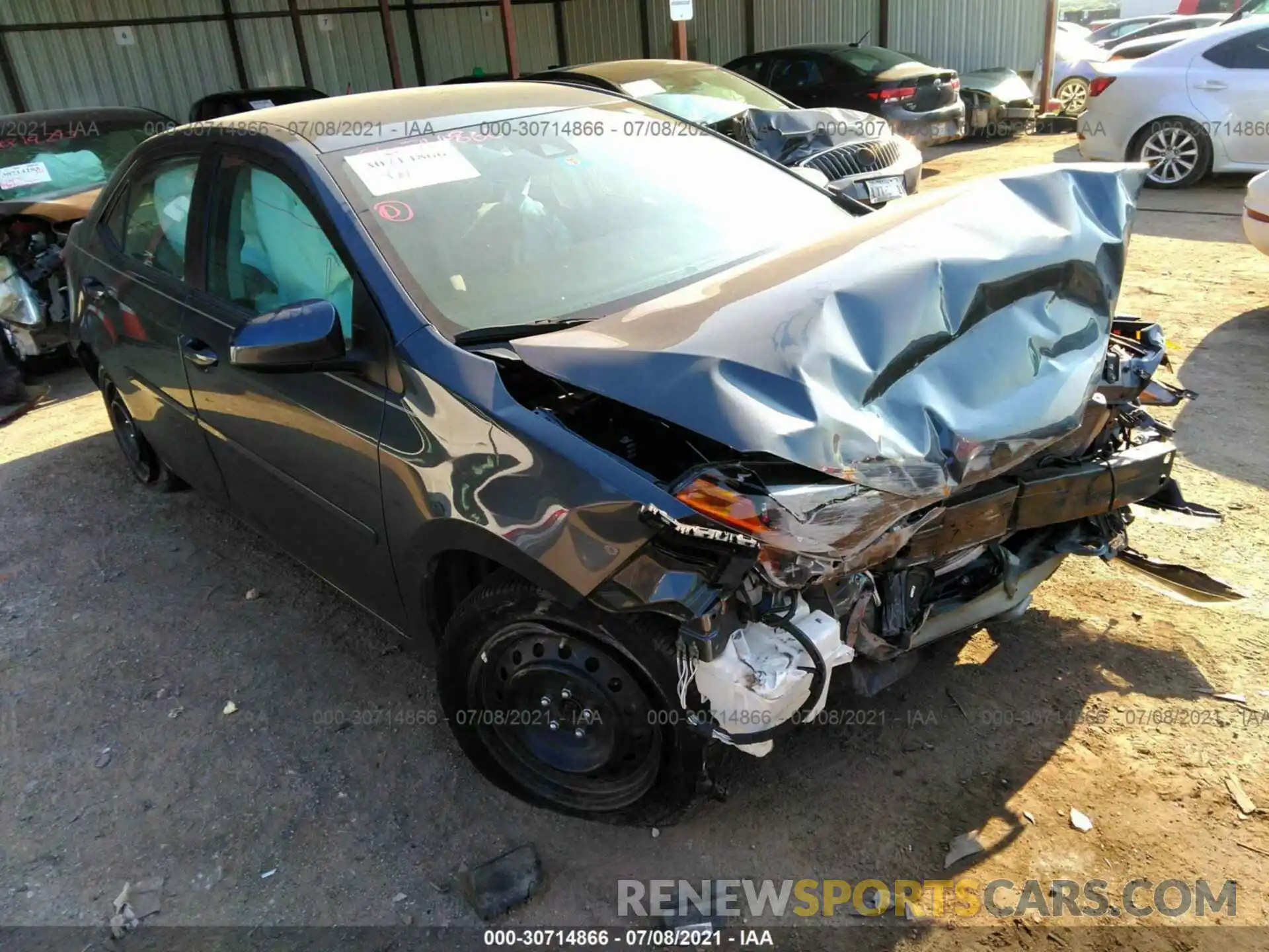 1 Photograph of a damaged car 2T1BURHE4KC131846 TOYOTA COROLLA 2019