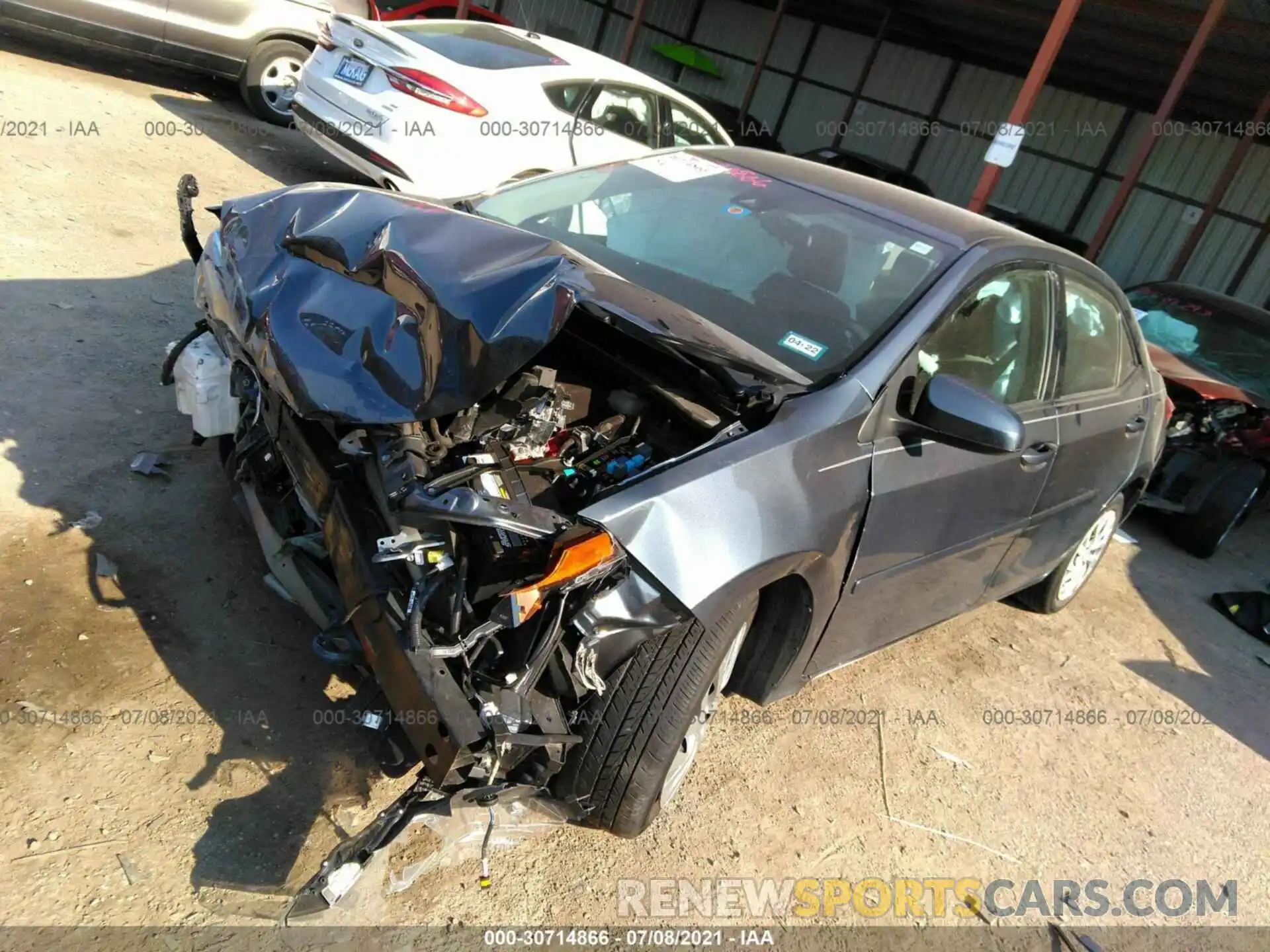 2 Photograph of a damaged car 2T1BURHE4KC131846 TOYOTA COROLLA 2019