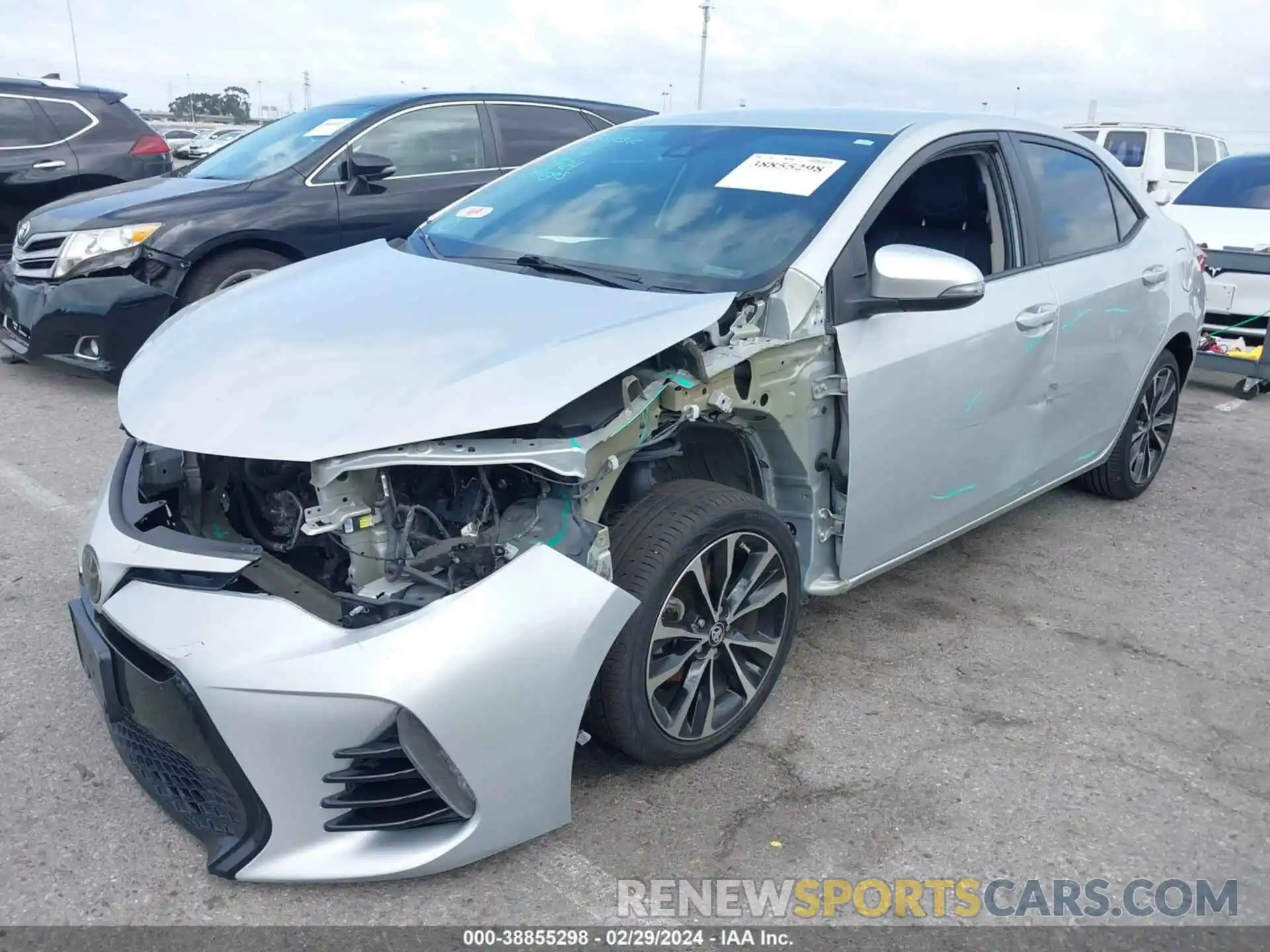 2 Photograph of a damaged car 2T1BURHE4KC131877 TOYOTA COROLLA 2019