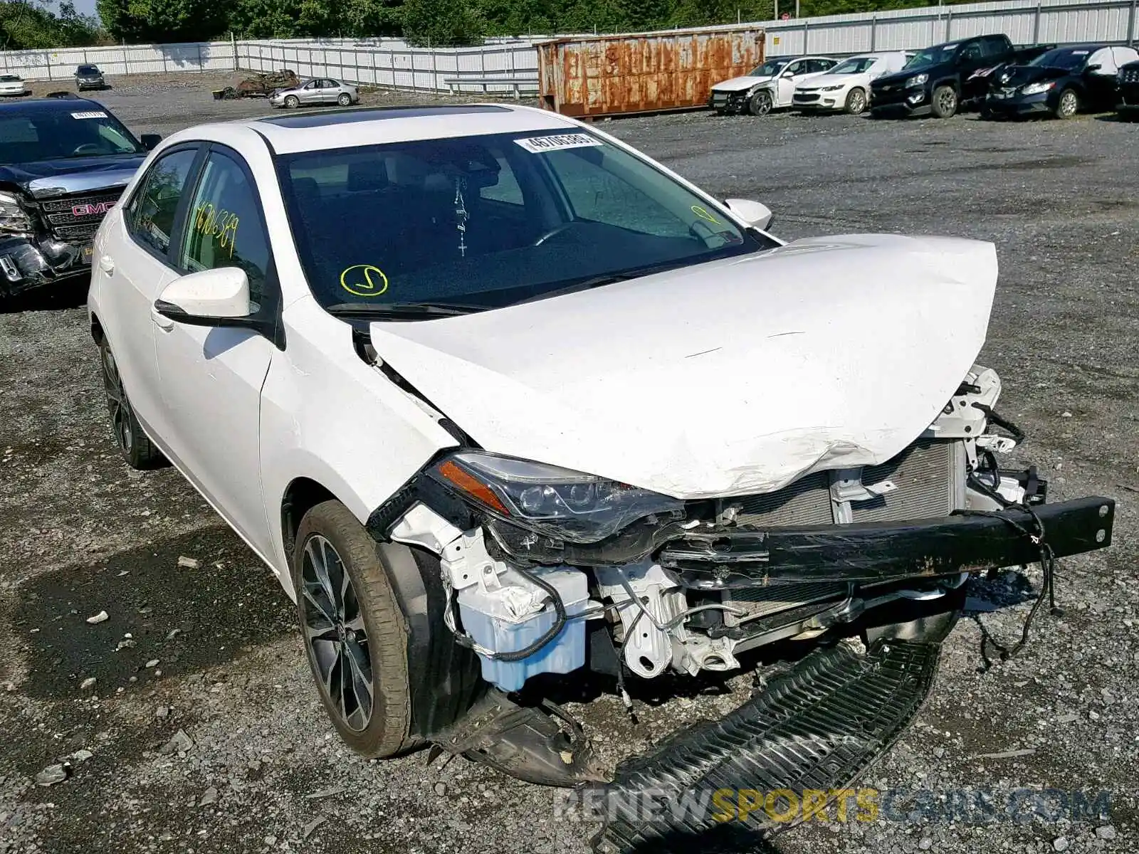 1 Photograph of a damaged car 2T1BURHE4KC132379 TOYOTA COROLLA 2019