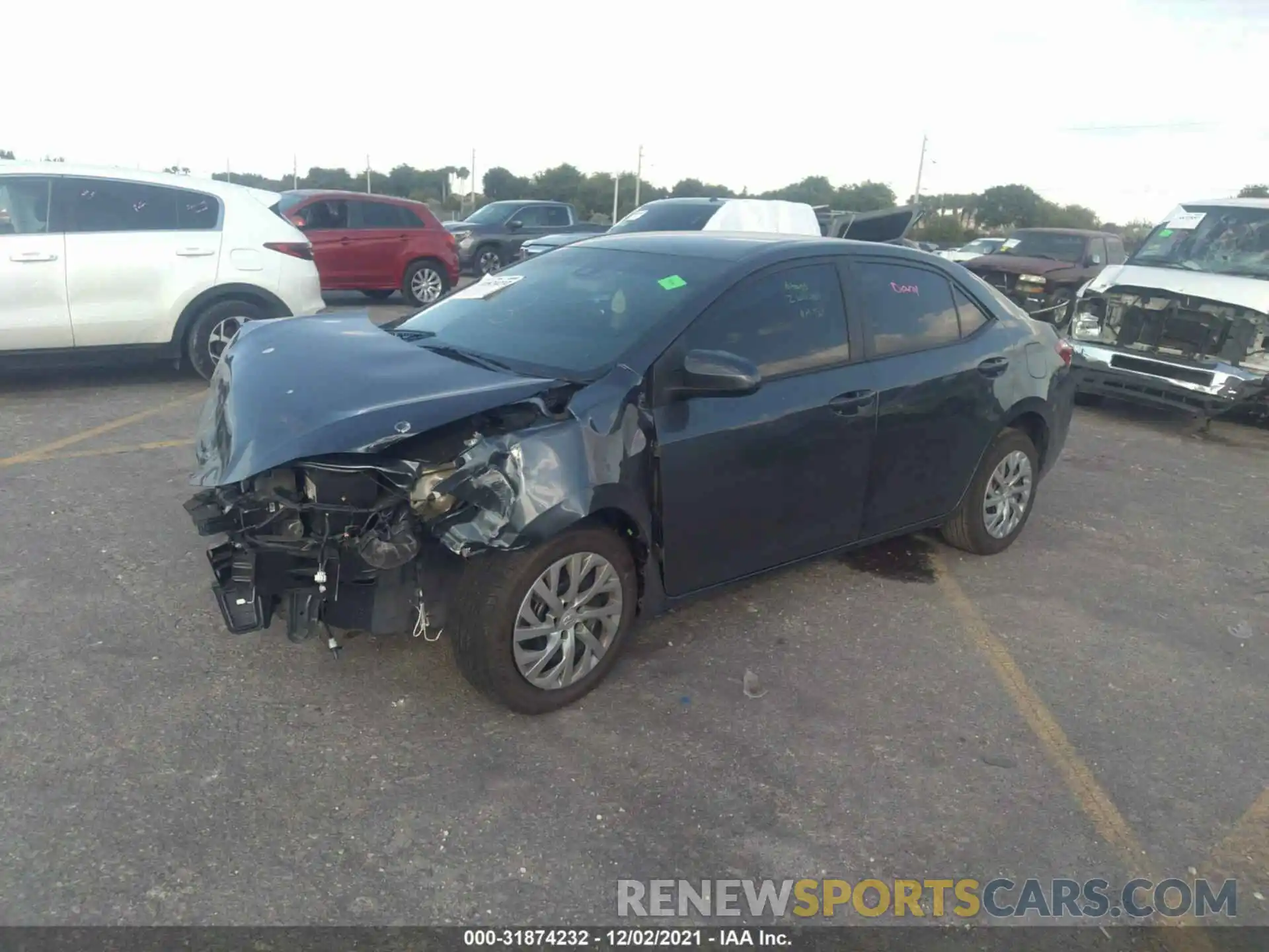 2 Photograph of a damaged car 2T1BURHE4KC132933 TOYOTA COROLLA 2019