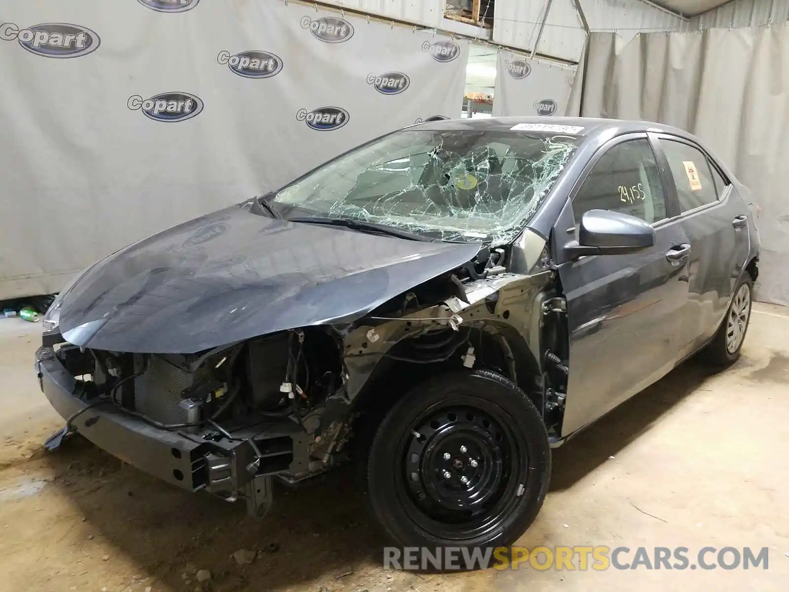 2 Photograph of a damaged car 2T1BURHE4KC132981 TOYOTA COROLLA 2019