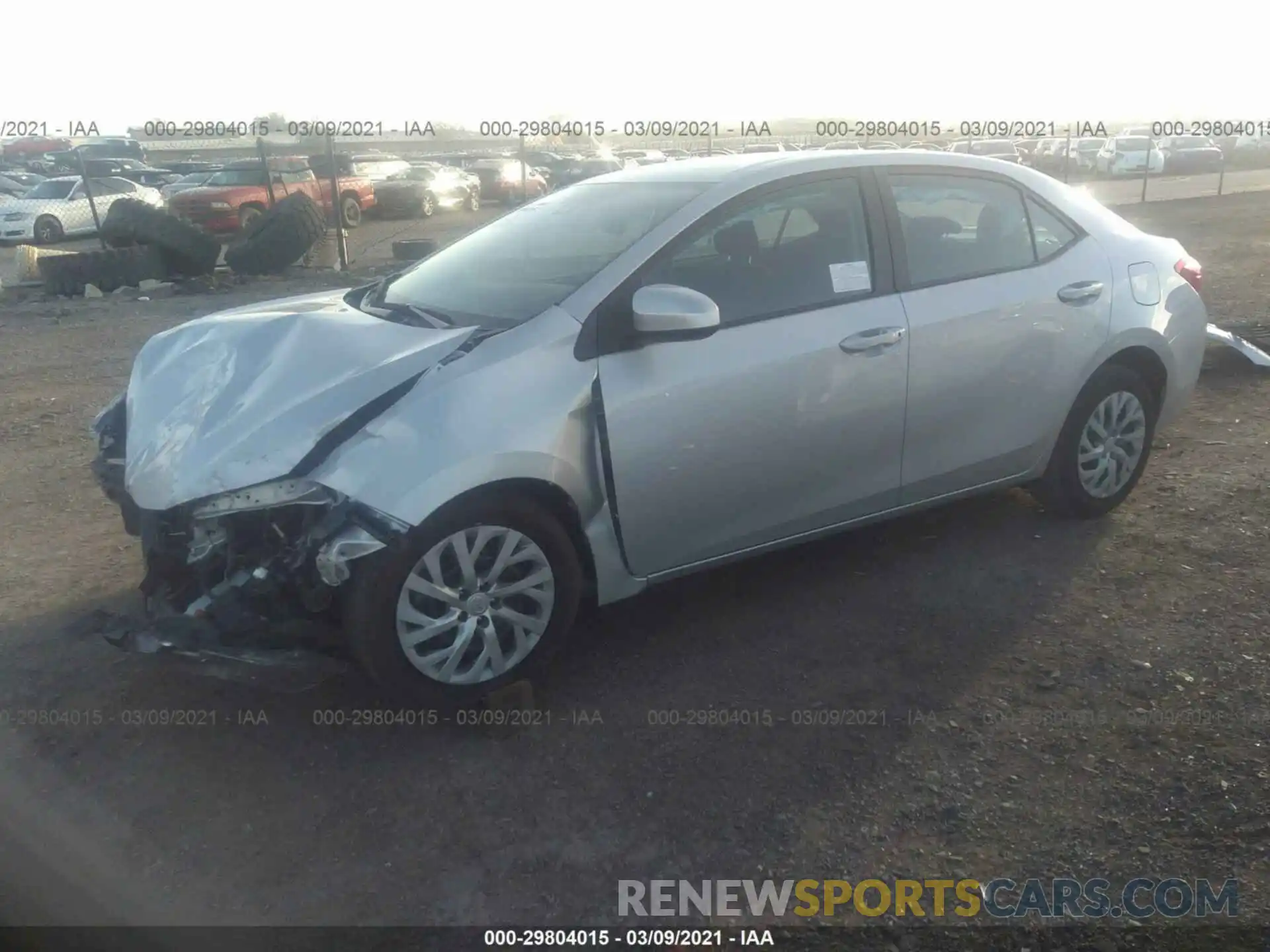 2 Photograph of a damaged car 2T1BURHE4KC133273 TOYOTA COROLLA 2019