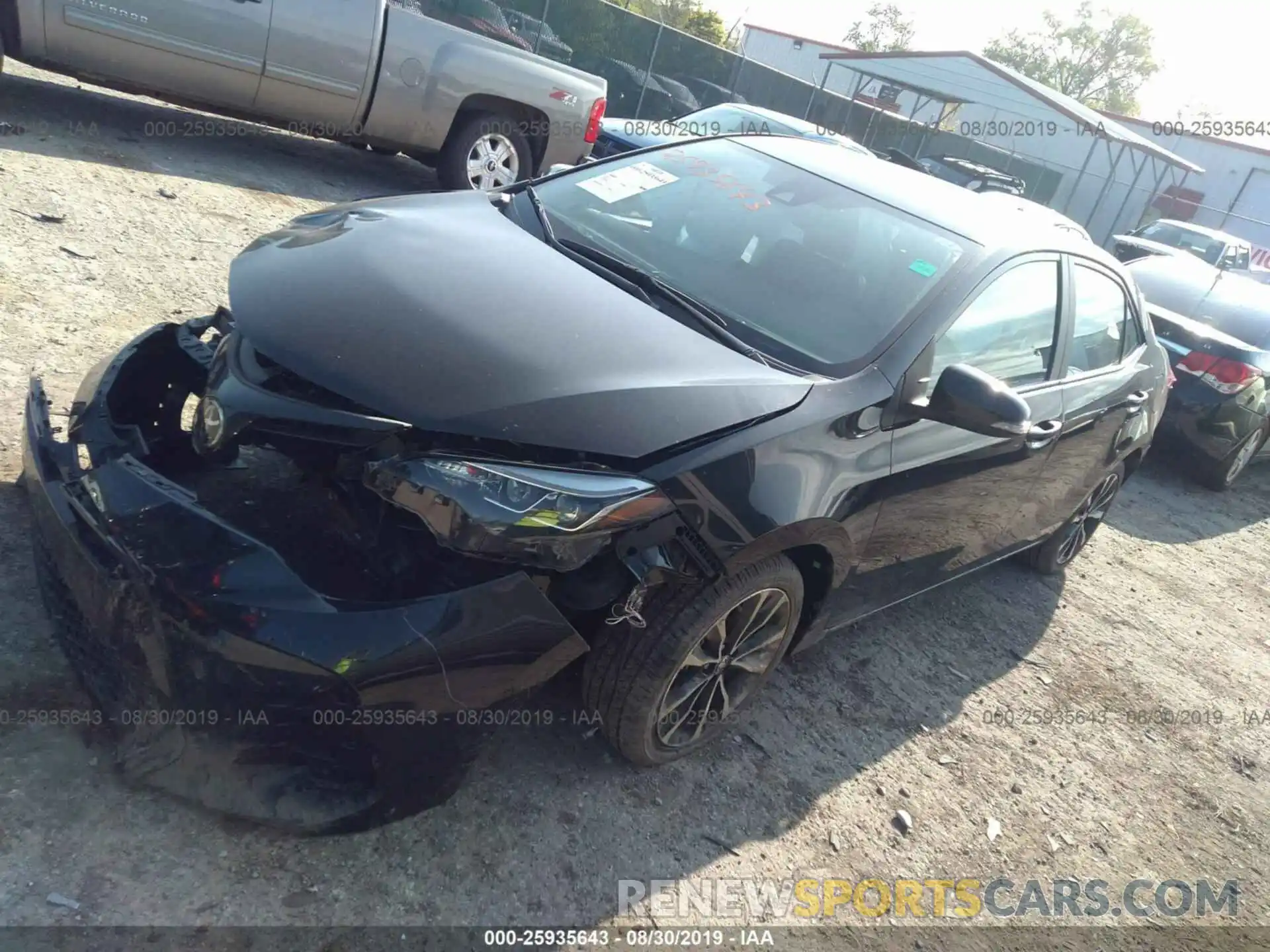 2 Photograph of a damaged car 2T1BURHE4KC134441 TOYOTA COROLLA 2019