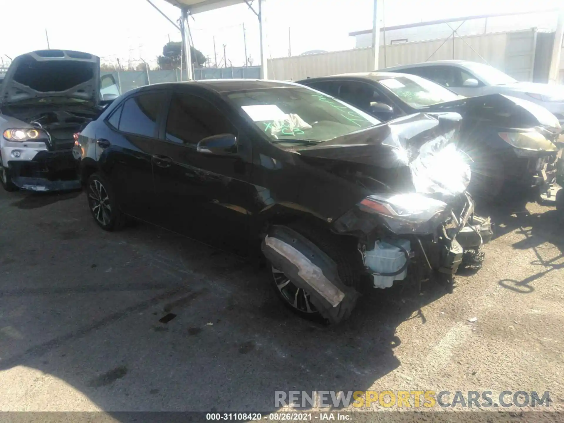 1 Photograph of a damaged car 2T1BURHE4KC134505 TOYOTA COROLLA 2019