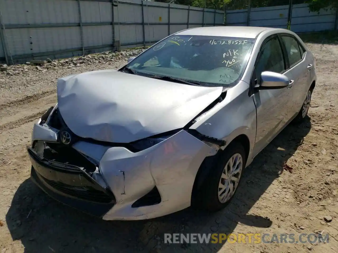 2 Photograph of a damaged car 2T1BURHE4KC135220 TOYOTA COROLLA 2019