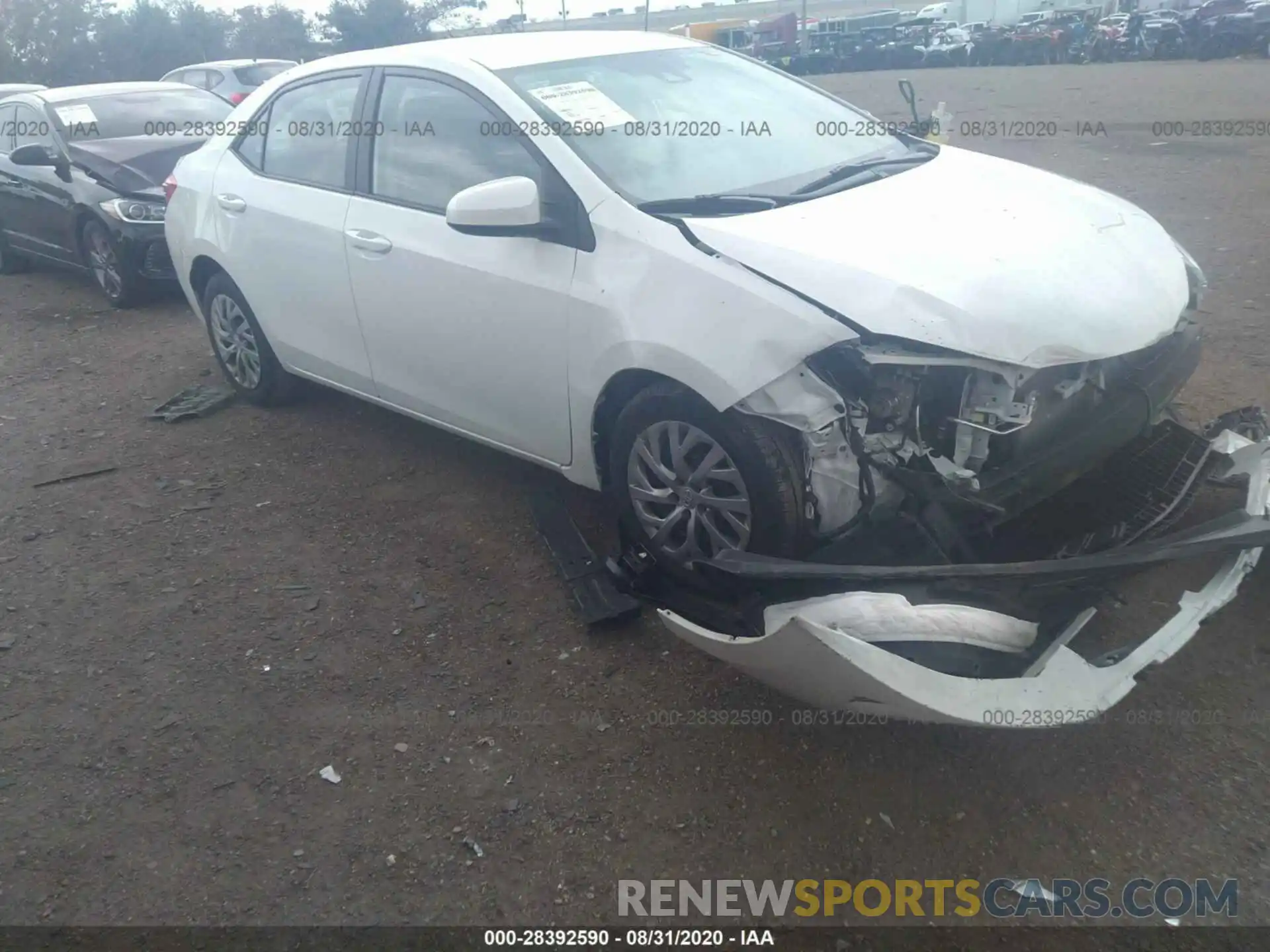 1 Photograph of a damaged car 2T1BURHE4KC135251 TOYOTA COROLLA 2019