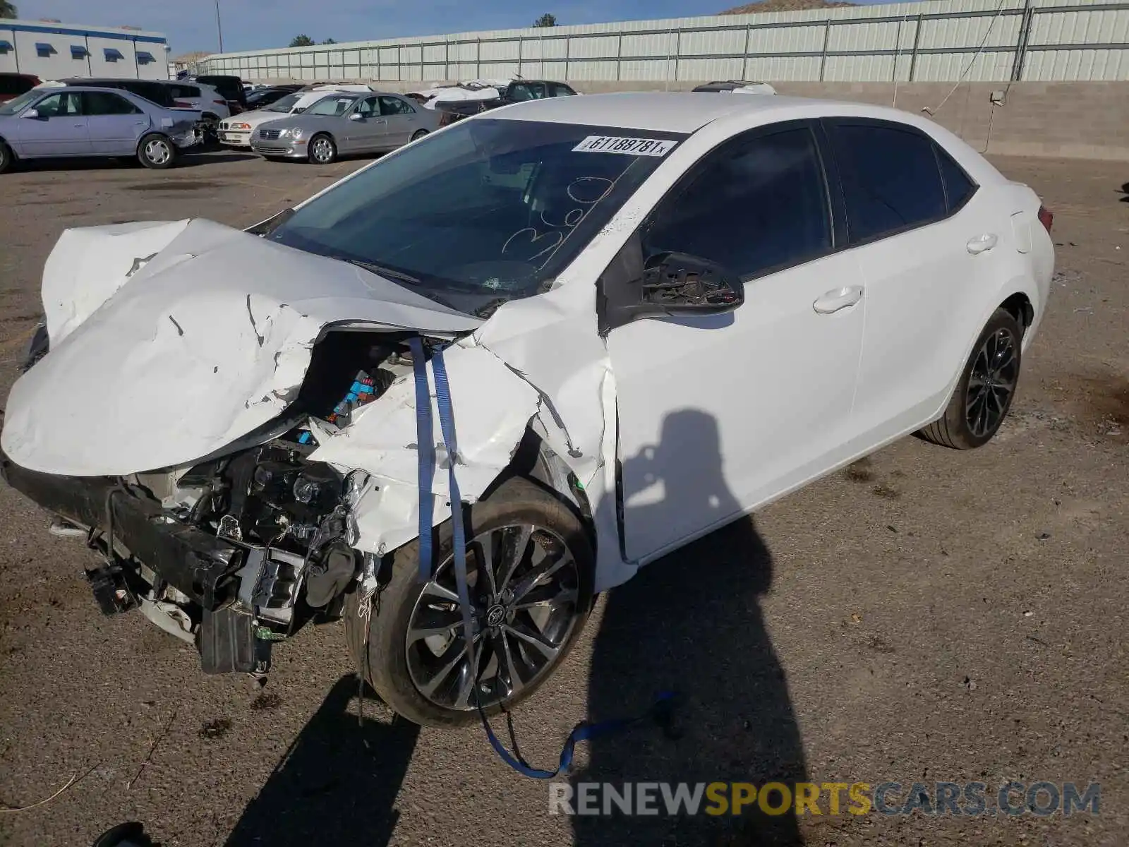 2 Photograph of a damaged car 2T1BURHE4KC135587 TOYOTA COROLLA 2019