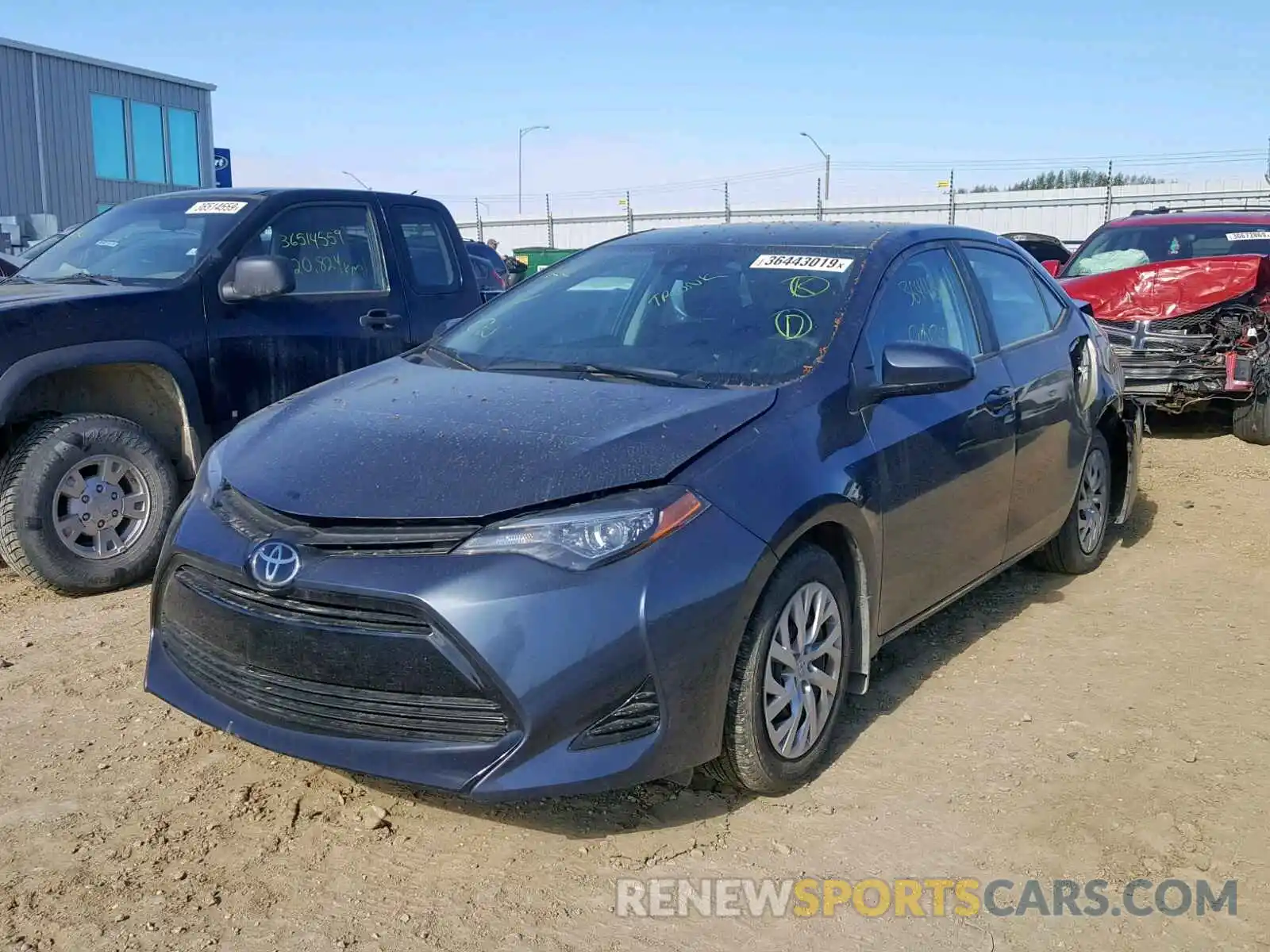 2 Photograph of a damaged car 2T1BURHE4KC135735 TOYOTA COROLLA 2019