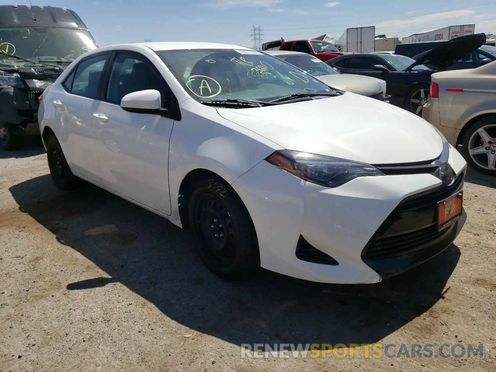 1 Photograph of a damaged car 2T1BURHE4KC135864 TOYOTA COROLLA 2019