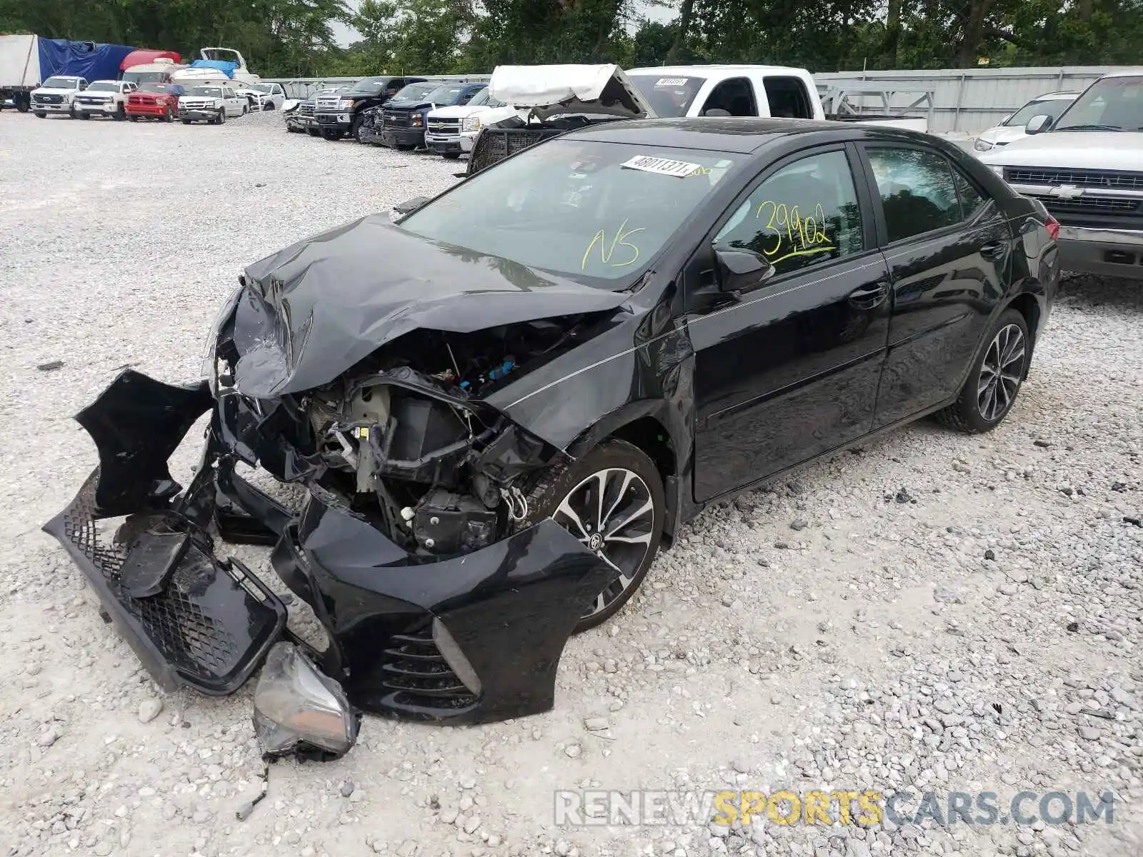 2 Photograph of a damaged car 2T1BURHE4KC136285 TOYOTA COROLLA 2019