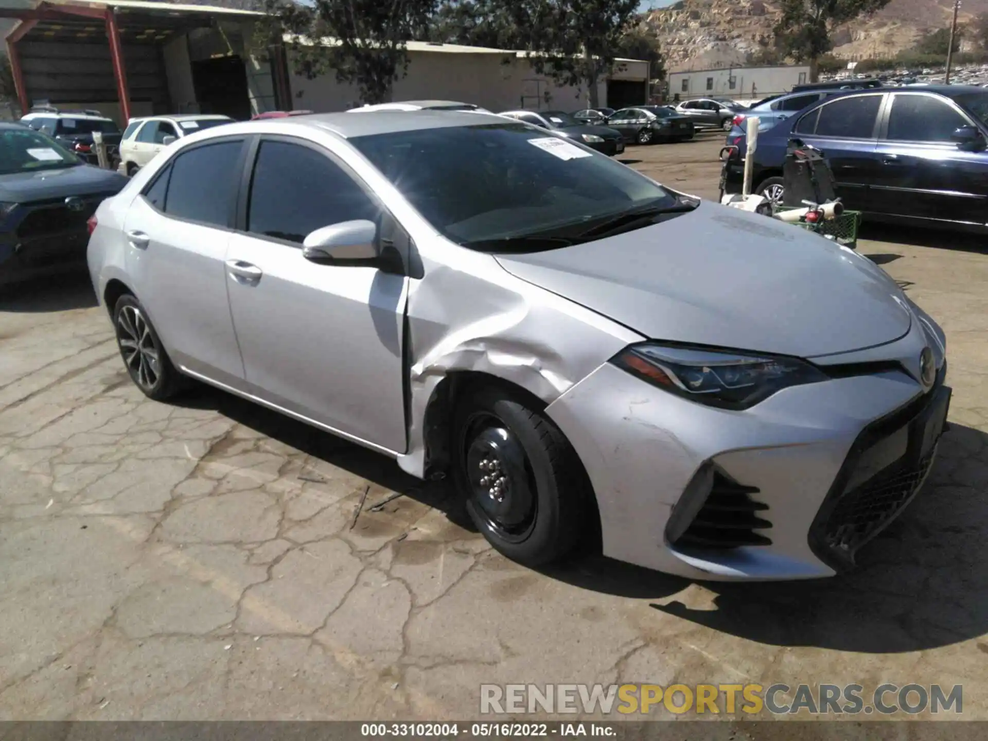 1 Photograph of a damaged car 2T1BURHE4KC136769 TOYOTA COROLLA 2019