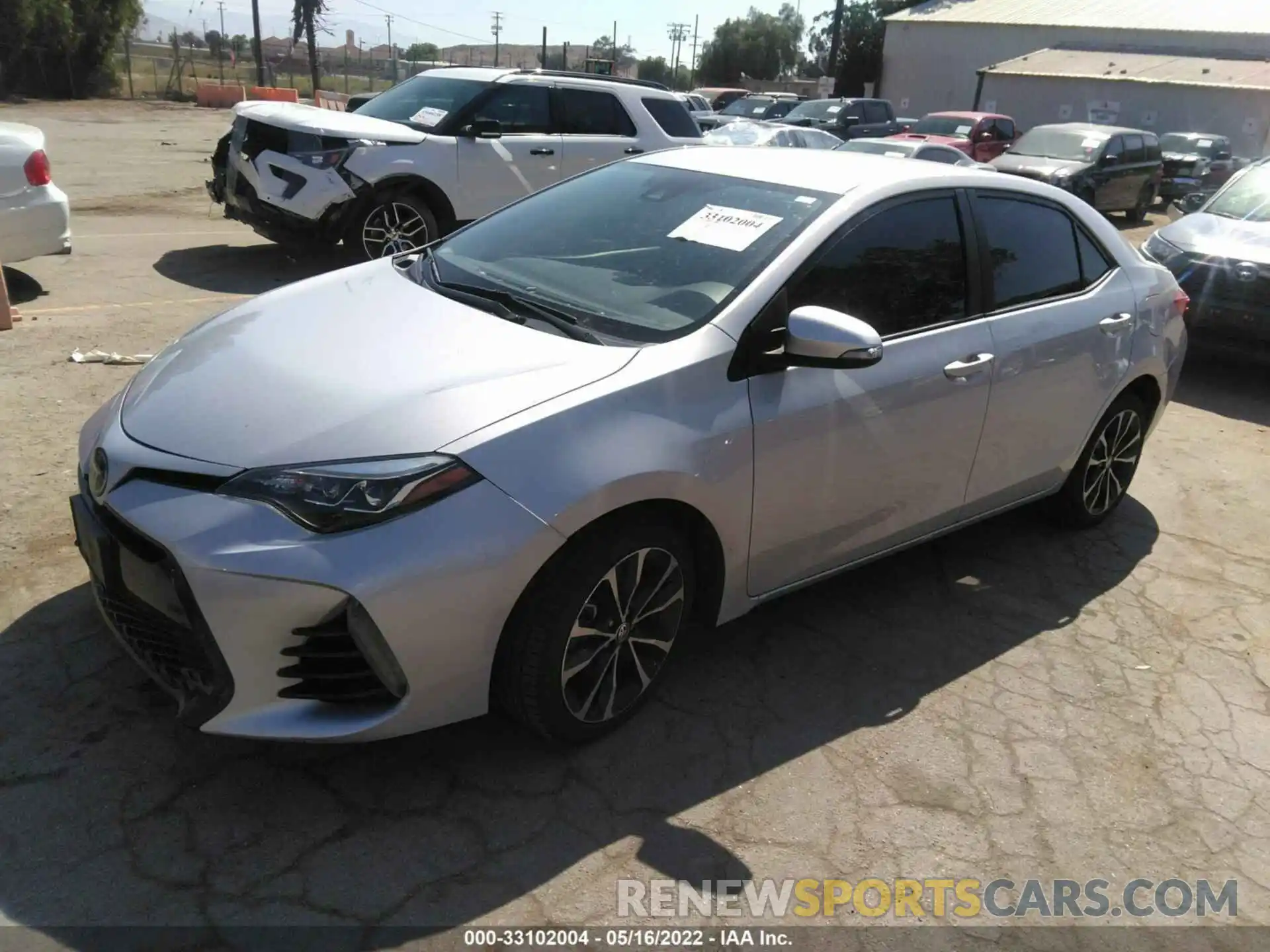 2 Photograph of a damaged car 2T1BURHE4KC136769 TOYOTA COROLLA 2019