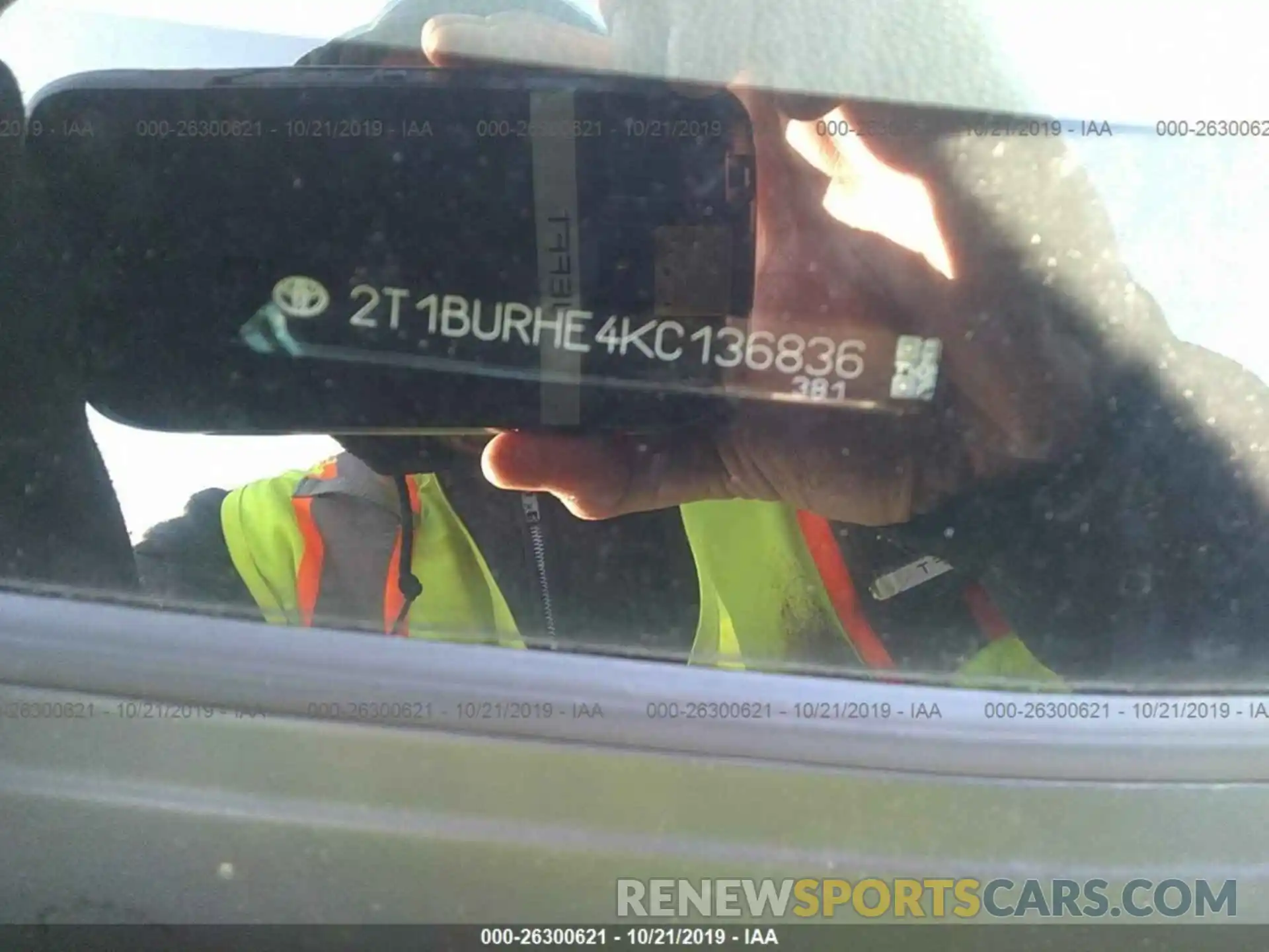 9 Photograph of a damaged car 2T1BURHE4KC136836 TOYOTA COROLLA 2019