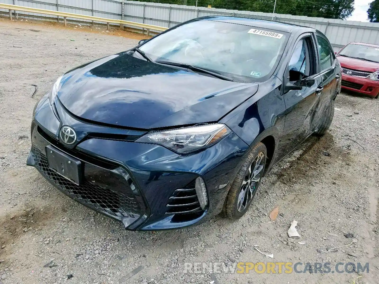 2 Фотография поврежденного автомобиля 2T1BURHE4KC137341 TOYOTA COROLLA 2019